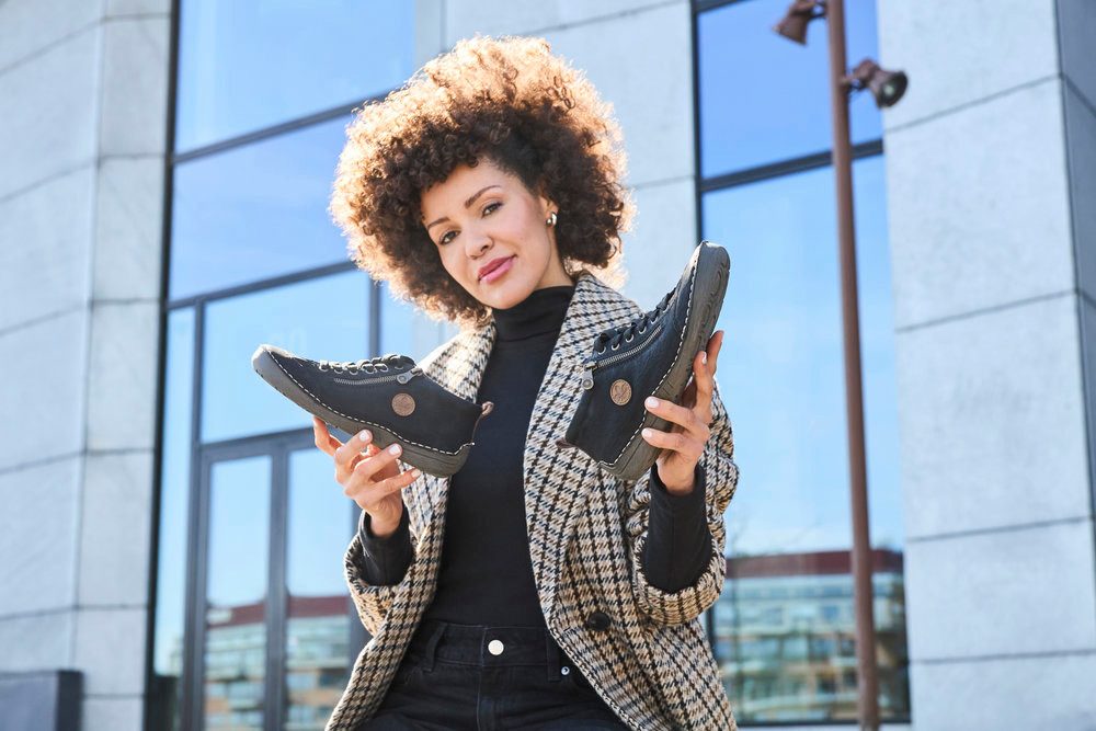 Rieker Veterschoenen sneakers, veterschoenen, outdoorschoenen met ritssluiting