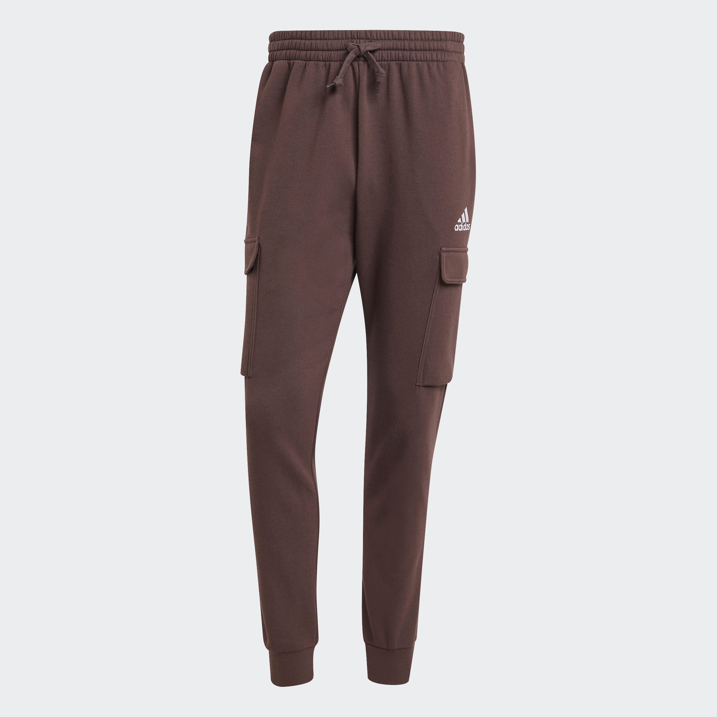 adidas Sportswear Sportbroek ESSENTIALS FLEECE REGULAR TAPERED CARGOBROEK Joggingbroek cargo van zacht fleece-materiaal (1-delig)