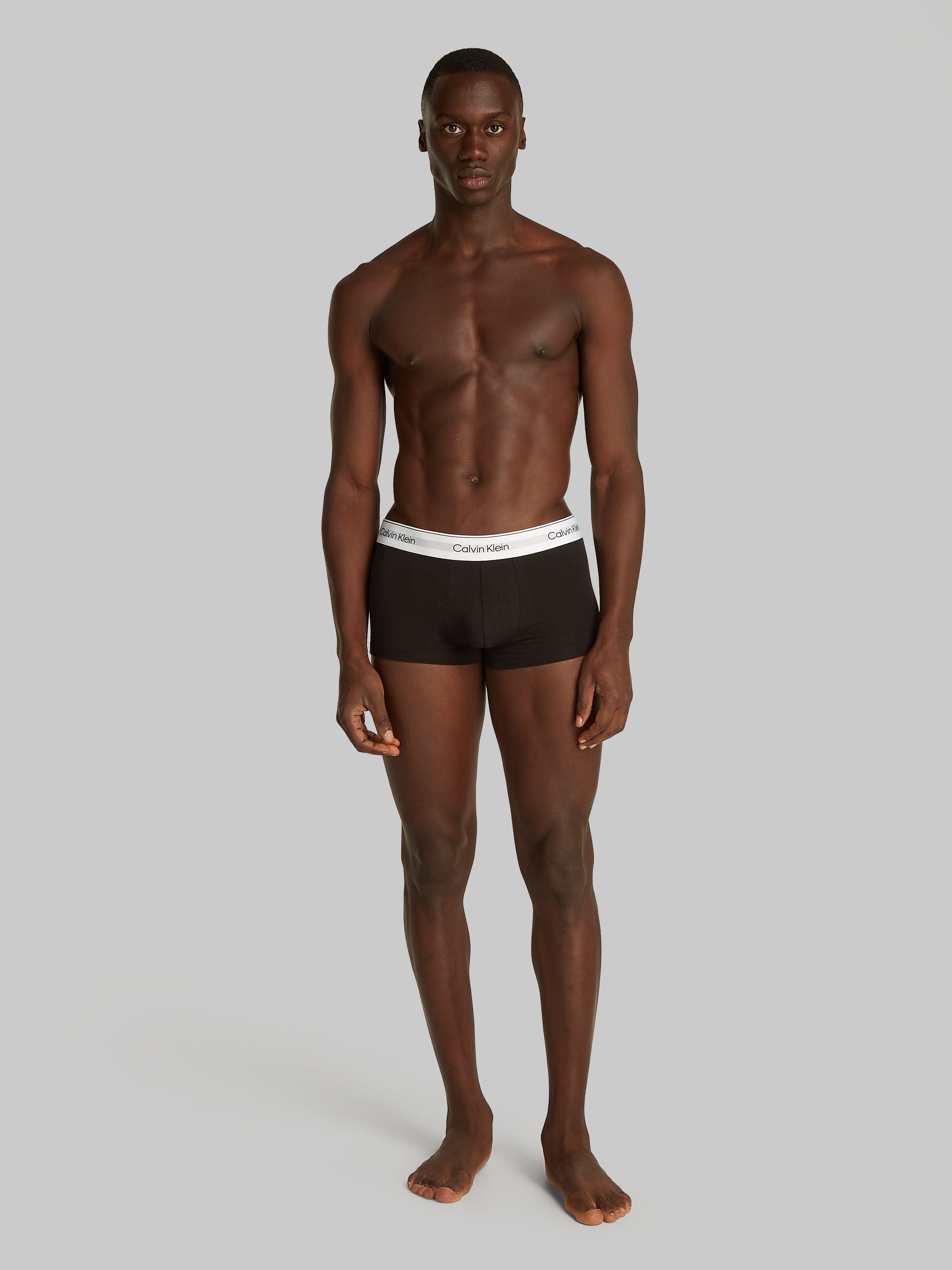 Calvin Klein Trunk LOW RISE TRUNK 3PK met logo-elastische tailleband (3 stuks) (Set van 3)