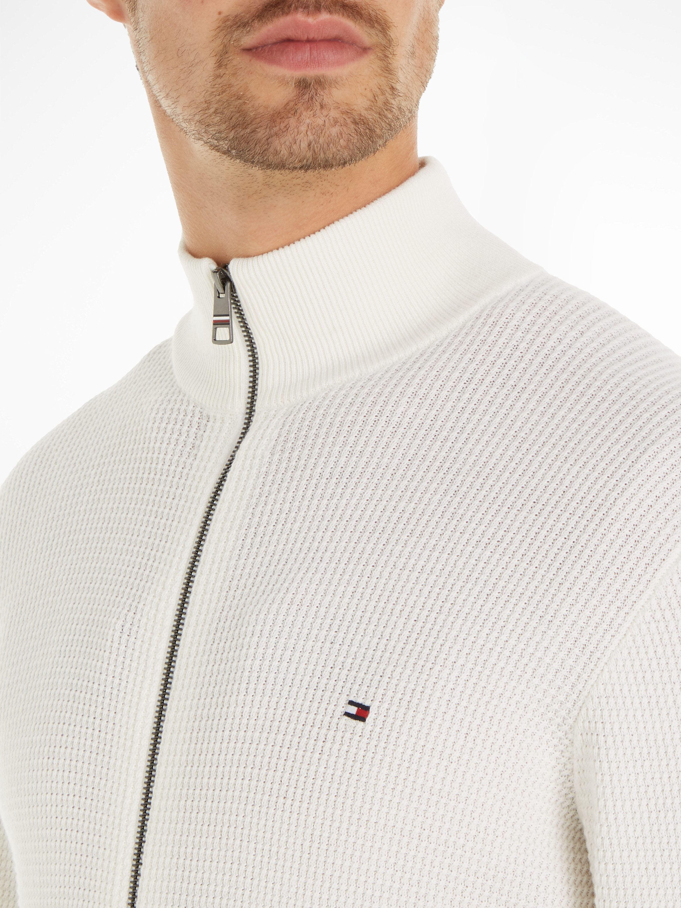 Tommy Hilfiger Cardigan REFINED STRUCTURE ZIP THRU
