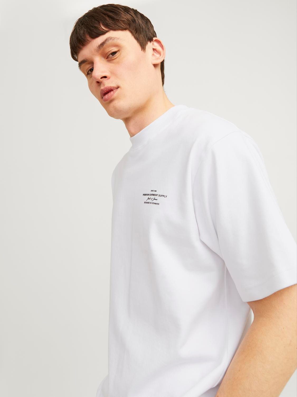 Jack & Jones Shirt met ronde hals JPRBLACHAD BRANDING SS CREW NECK TEE SN
