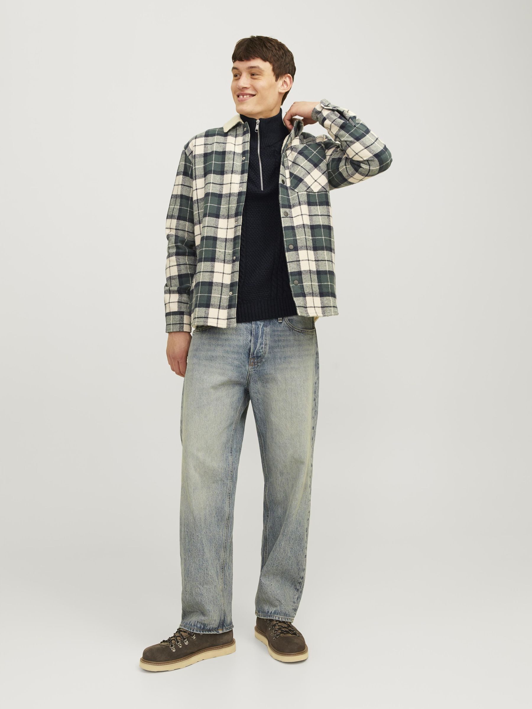 Jack & Jones Schipperstrui JJCRAIG KNIT HALF ZIP