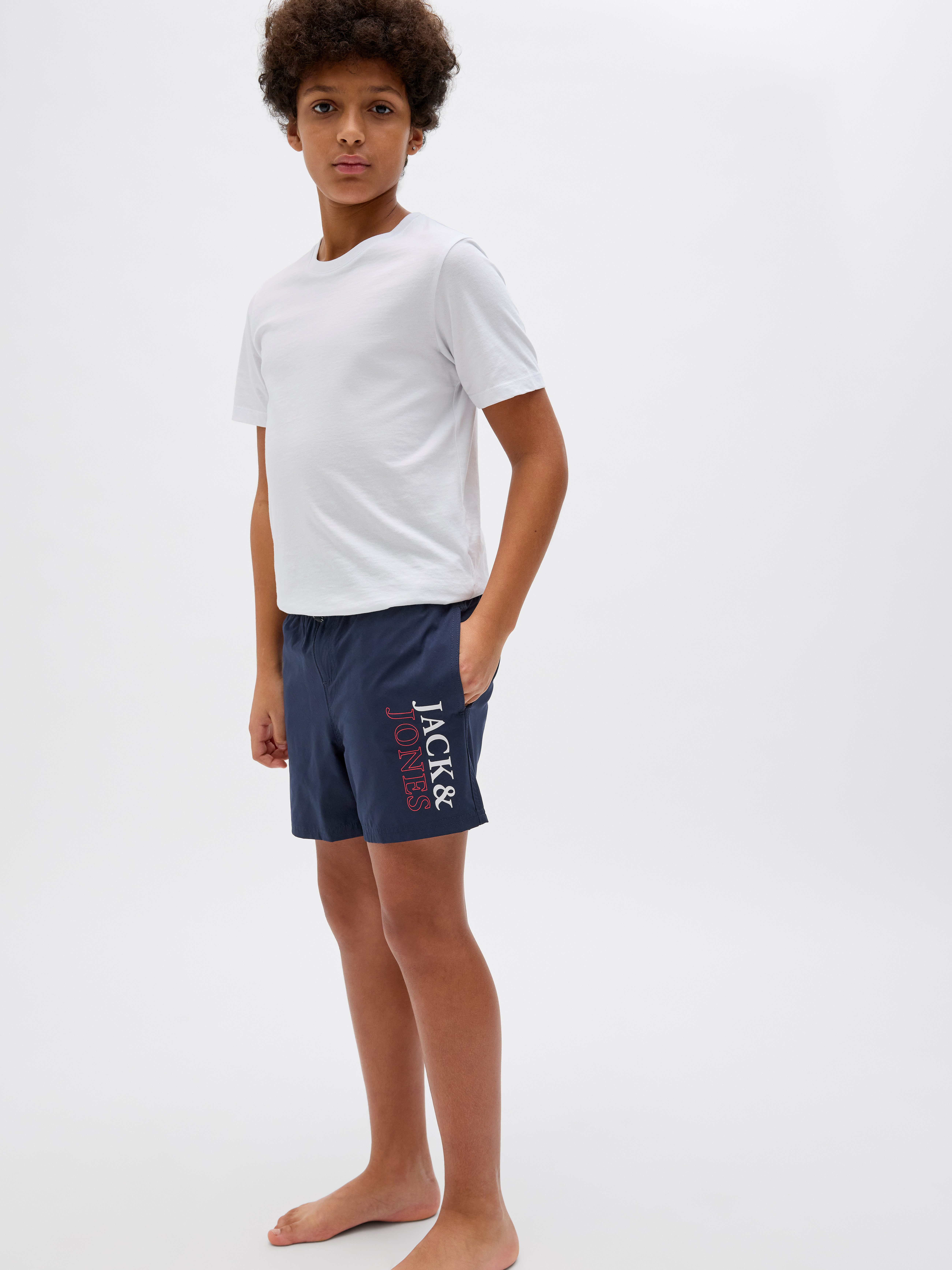 Jack & Jones Junior Zwemshort JPSTMAUI JJSWIM DOUBLE LOGO AKM SN JNR
