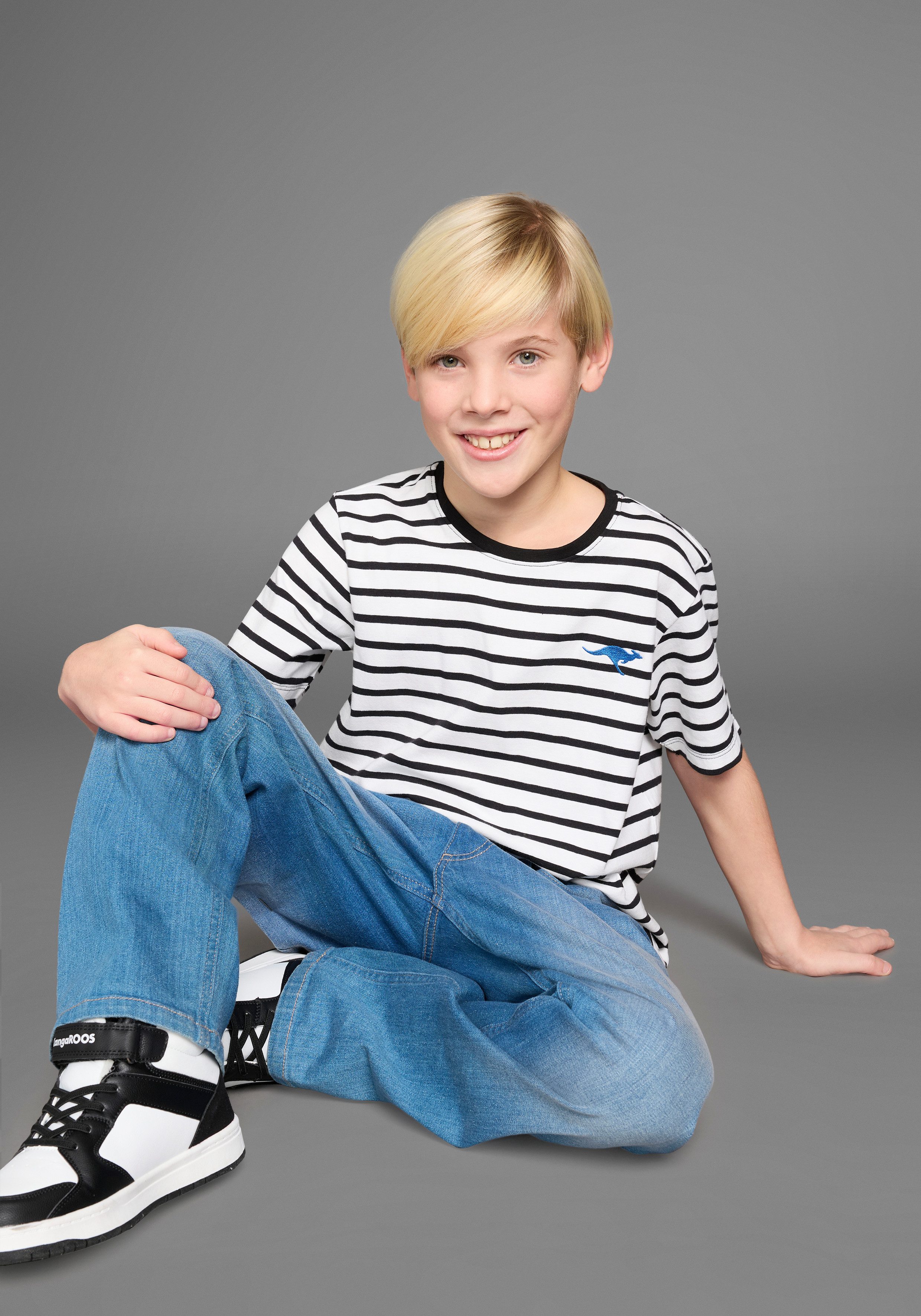 KangaROOS Loose fit Jeans met wijde pijpen