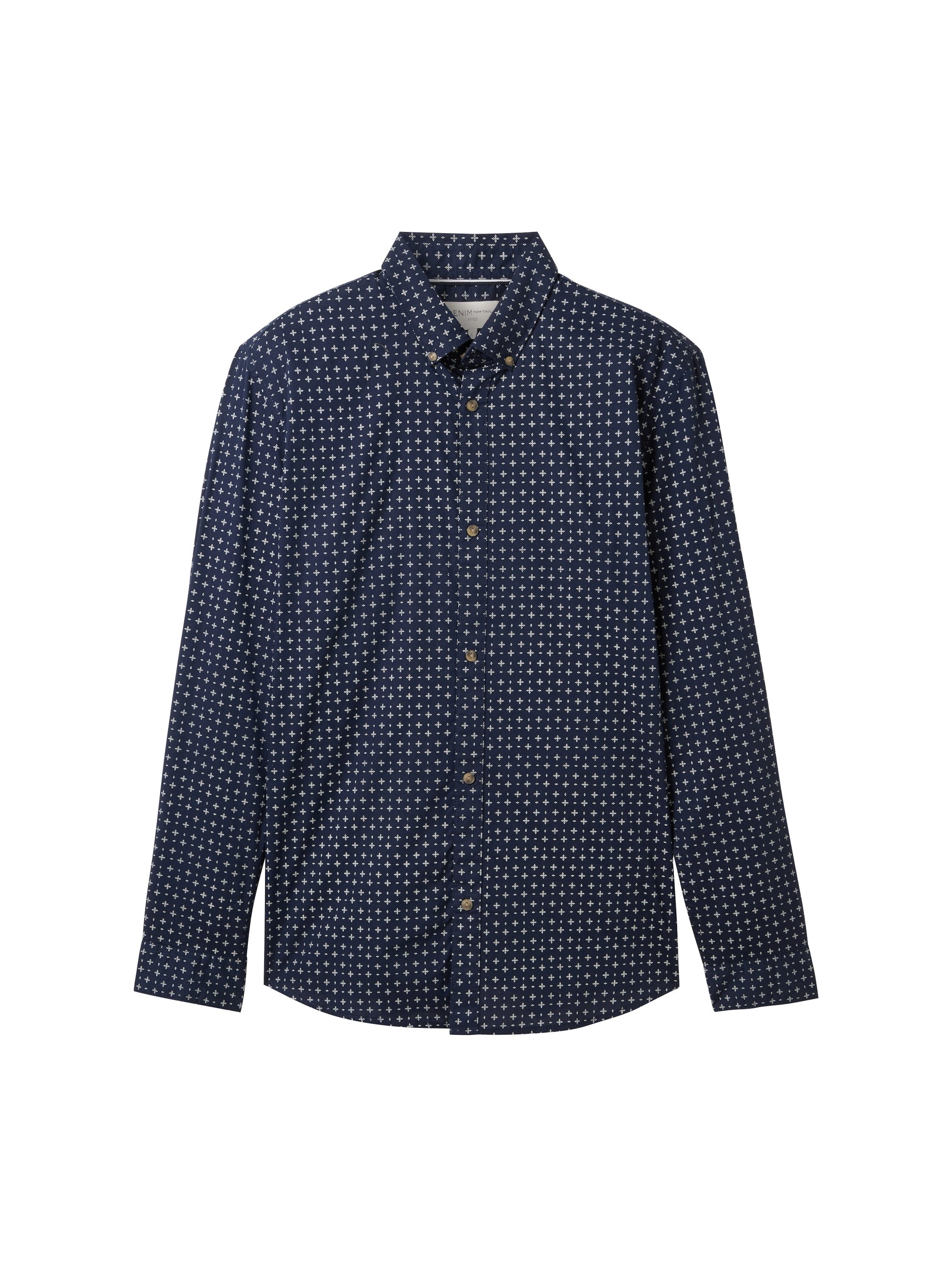 Tom Tailor Denim Overhemd met lange mouwen POPLIN met gestreept patroon