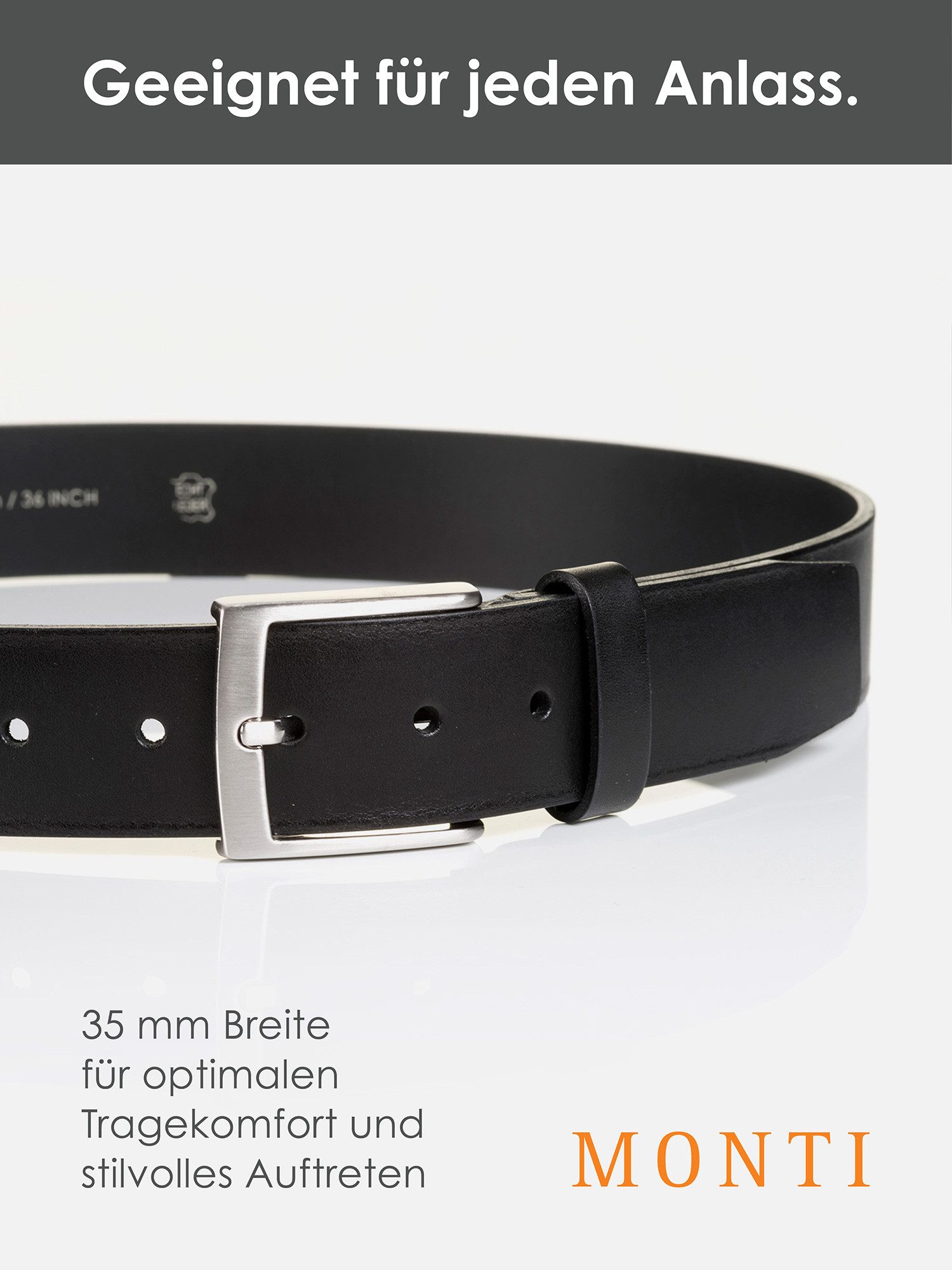 MONTI Leren riem TUSTON