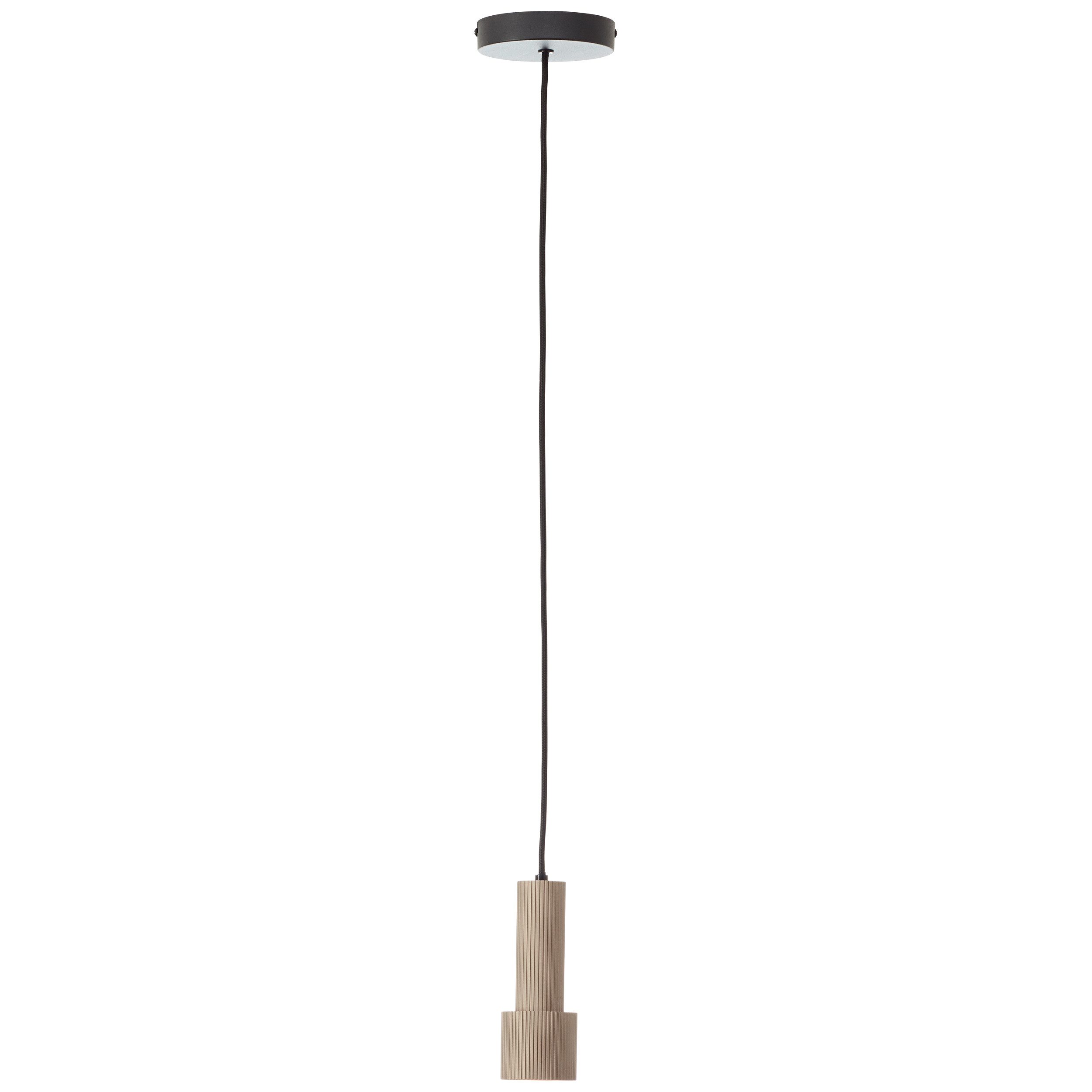 Brilliant Leuchten Hanglamp Cadiz 150 x 13 cm, gu10, inkortbaar, aluminium, mat zwart/bronzen kleur