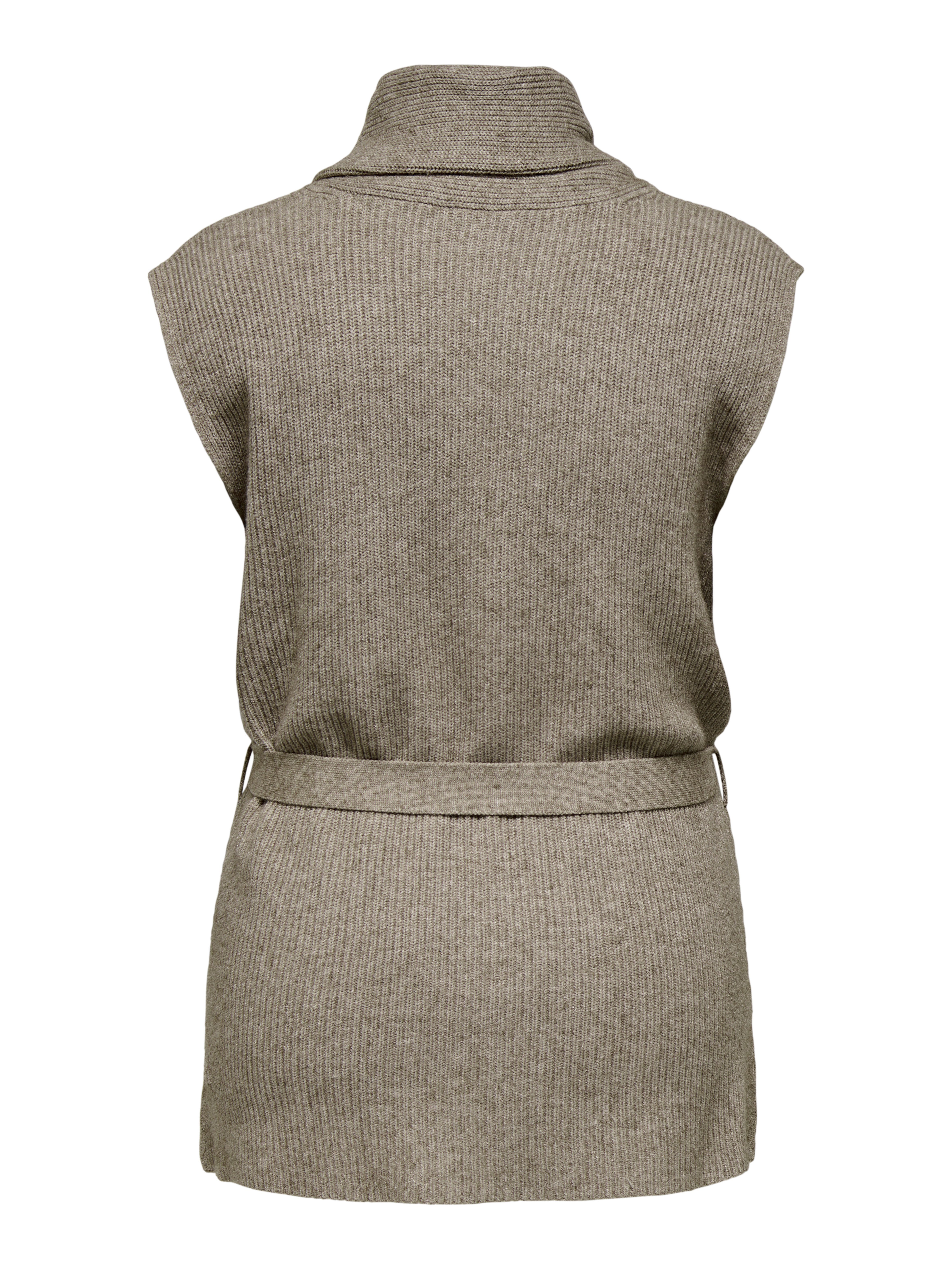 ONLY CARMAKOMA Mouwloos vest CARKATIA SL RIB WRAP VEST KNT