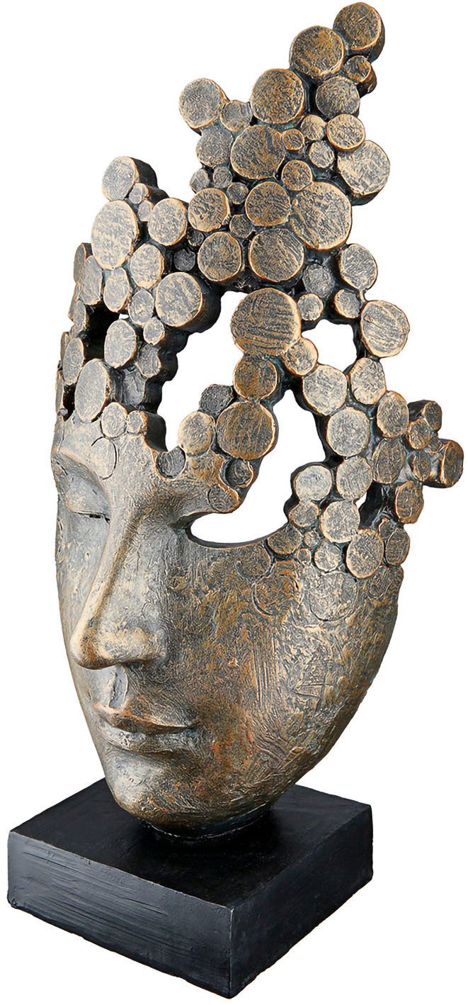 Casablanca by Gilde Decoratief figuur Sculptuur "Vrouwelijke Masker" (1 stuk)