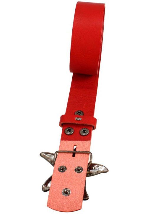 RETTUNGSRING by showroom 019° Leren riem met verwisselbare sluiting "zeester zilverkleur"