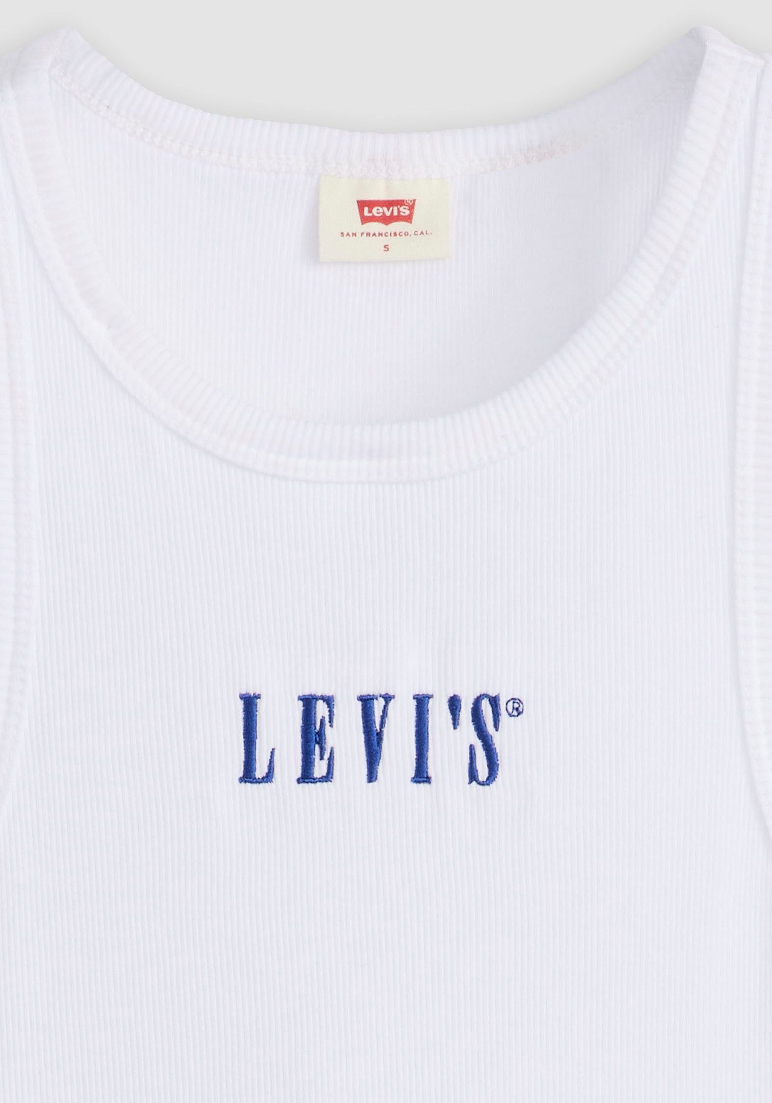 Levi's® Geribde tanktop GRAPHIC GEMINI met logo-borduurwerk en structuur-look