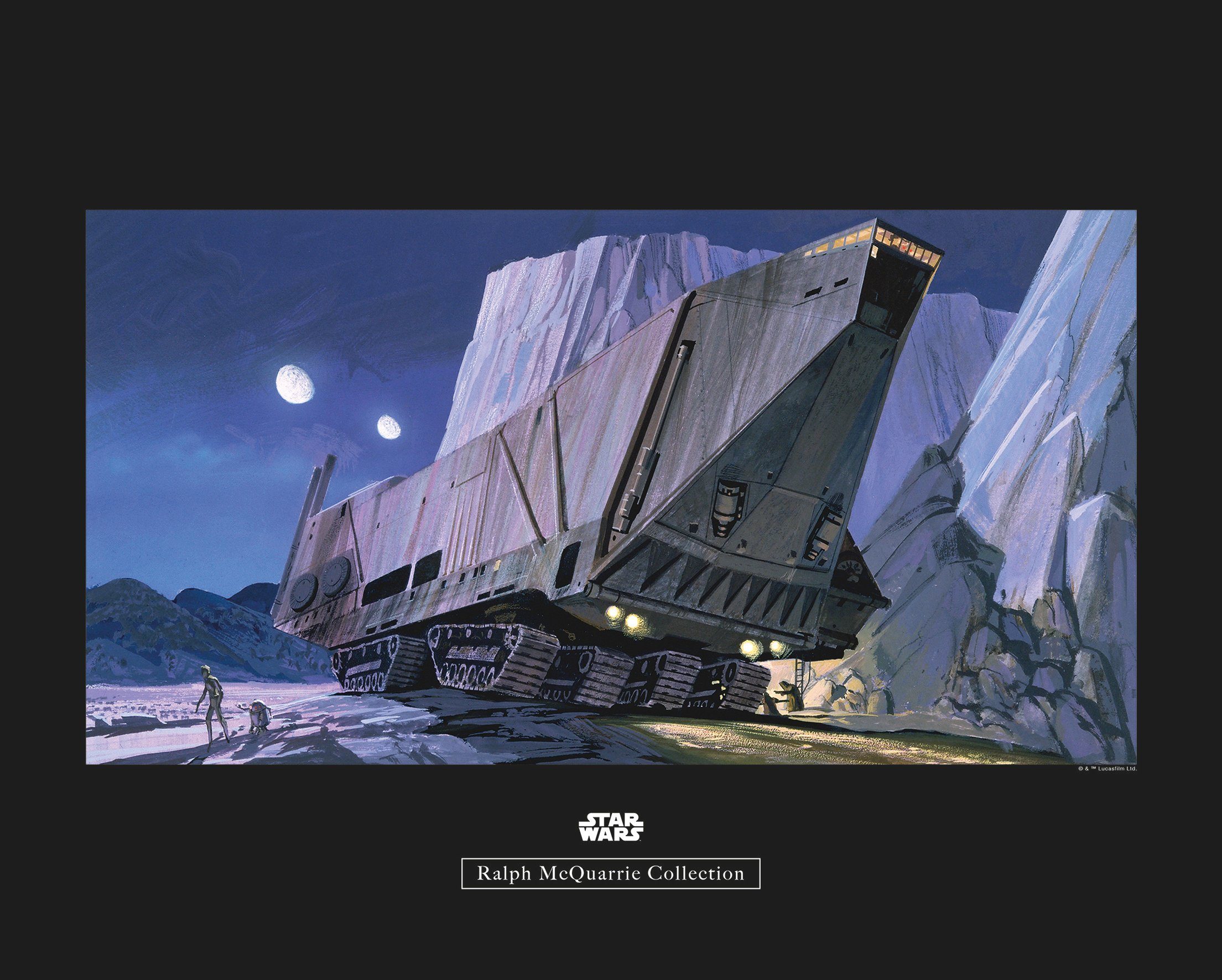 Komar wanddecoratie Star Wars Classic RMQ Sandcrawler, zonder lijst