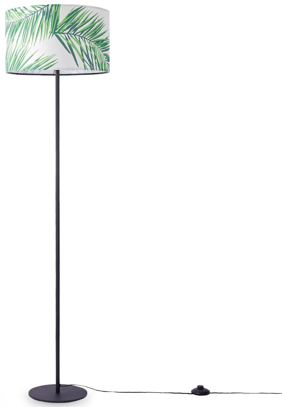 Paco Home Staande lamp Ostende 537 Leeslamp lampenkap decor slaapkamer kinderkamer palm