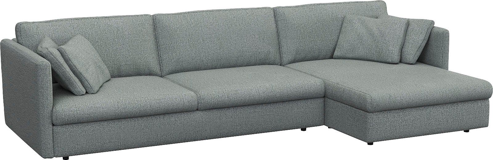FLEXLUX Hoekbank Lovane Zacht en zeer comfortabel, grote zitdiepte op koudschuim, inclusief sierkussen