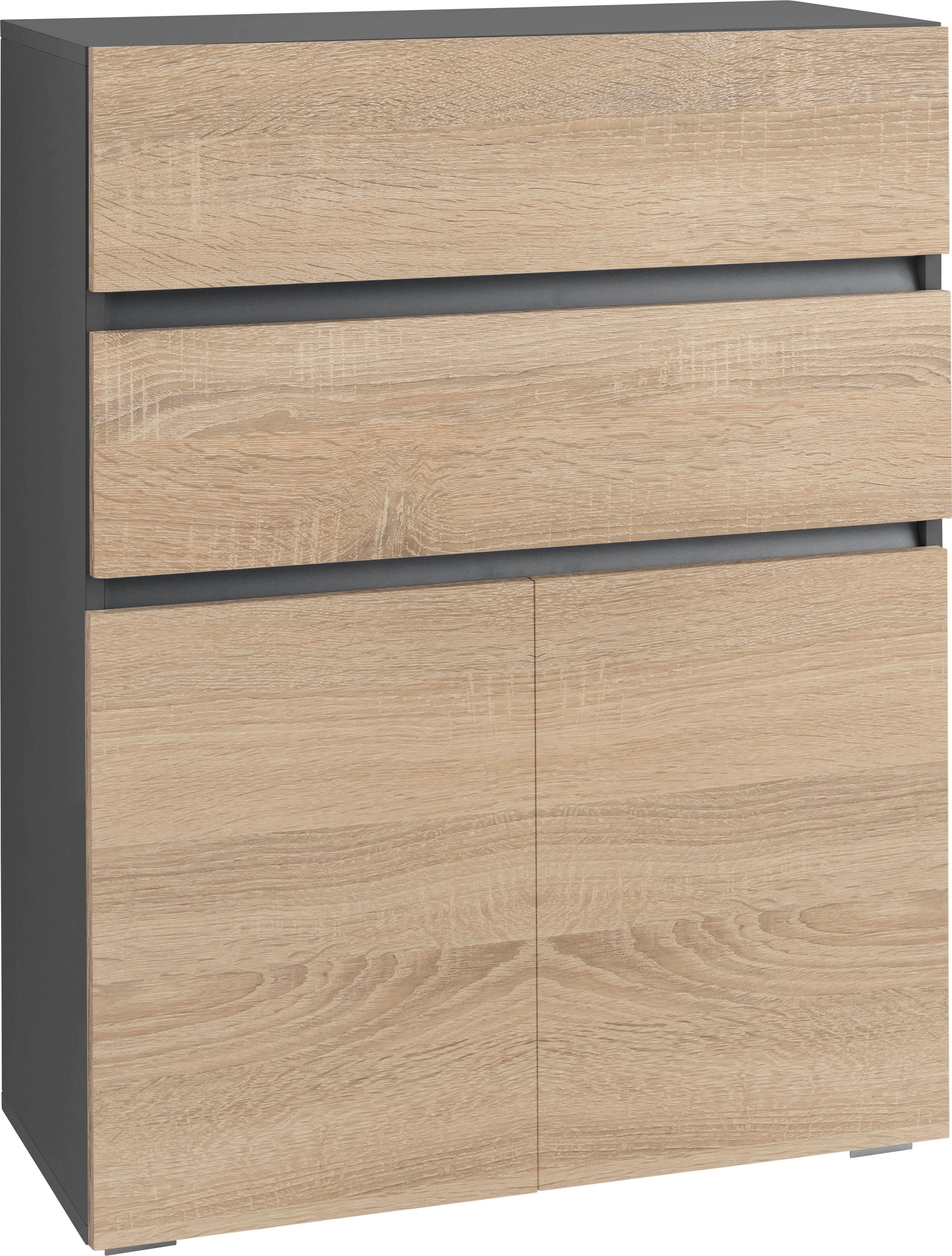 Home affaire Halfhoge kast Wisla Hoogte 98 cm, met deuren en lades