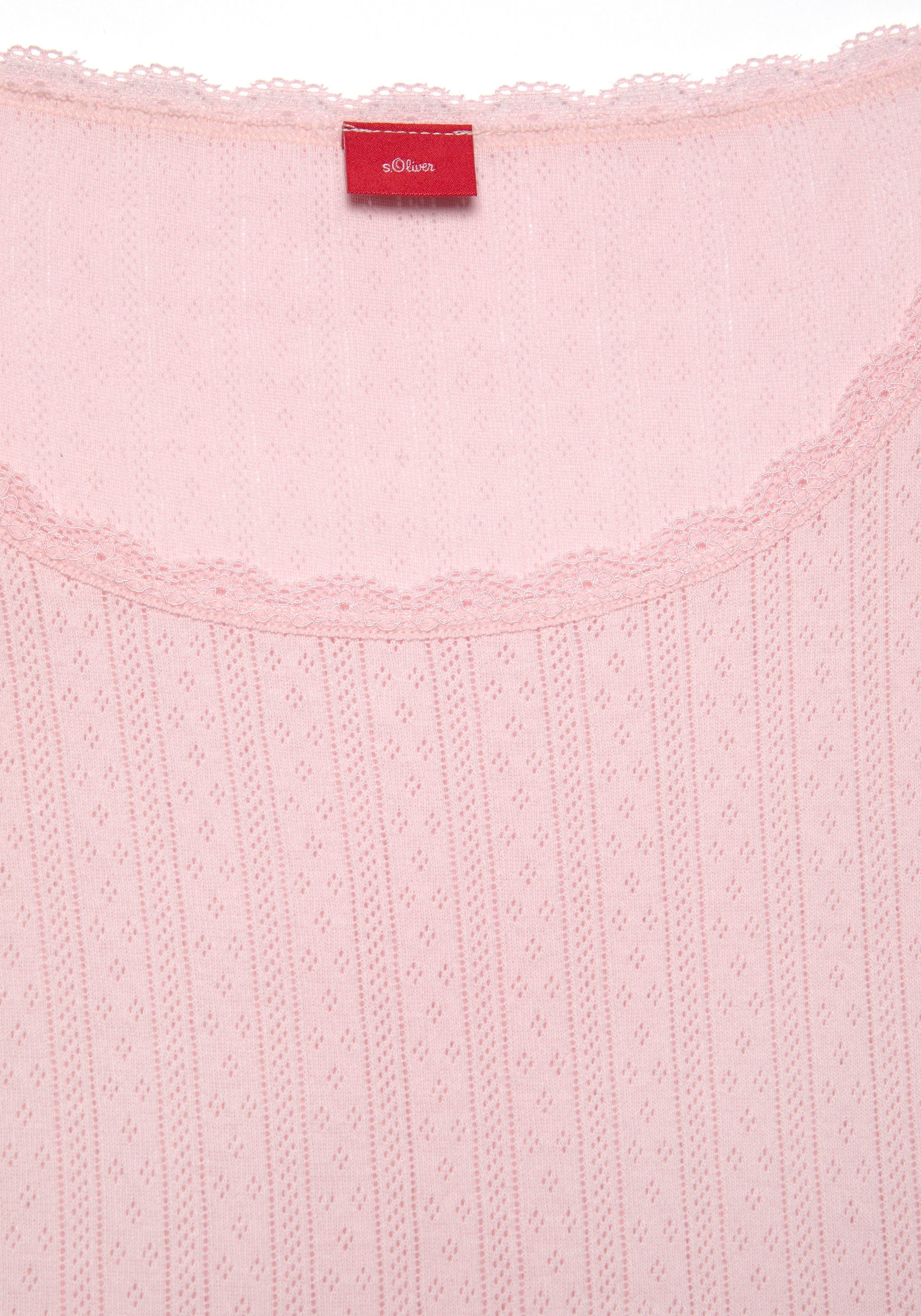 s.Oliver RED LABEL Beachwear Pyjama top in ajourbreisel