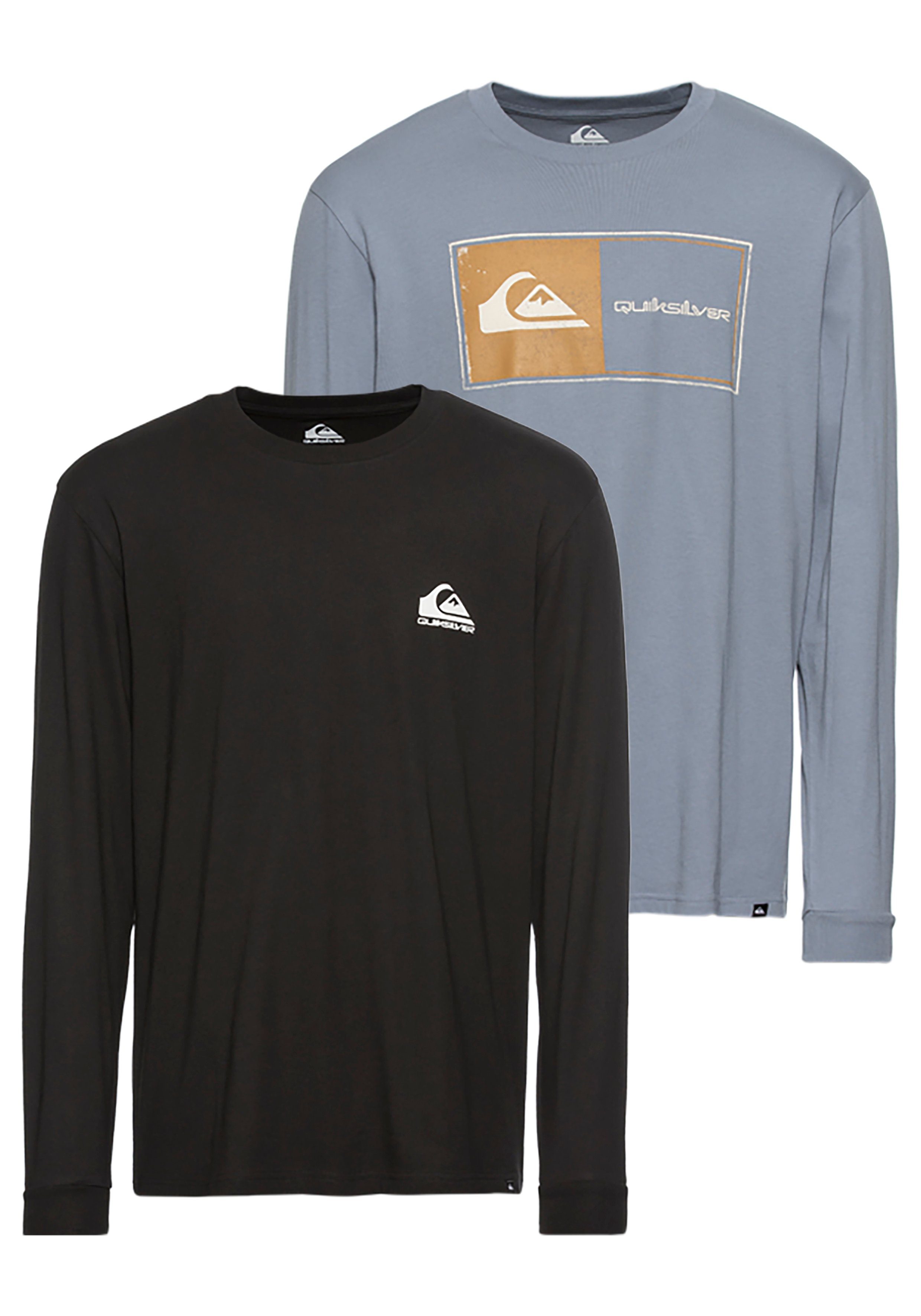 Quiksilver Shirt met lange mouwen CORE LOCK LS TEE PACK YM (2-delig, Set van 2)