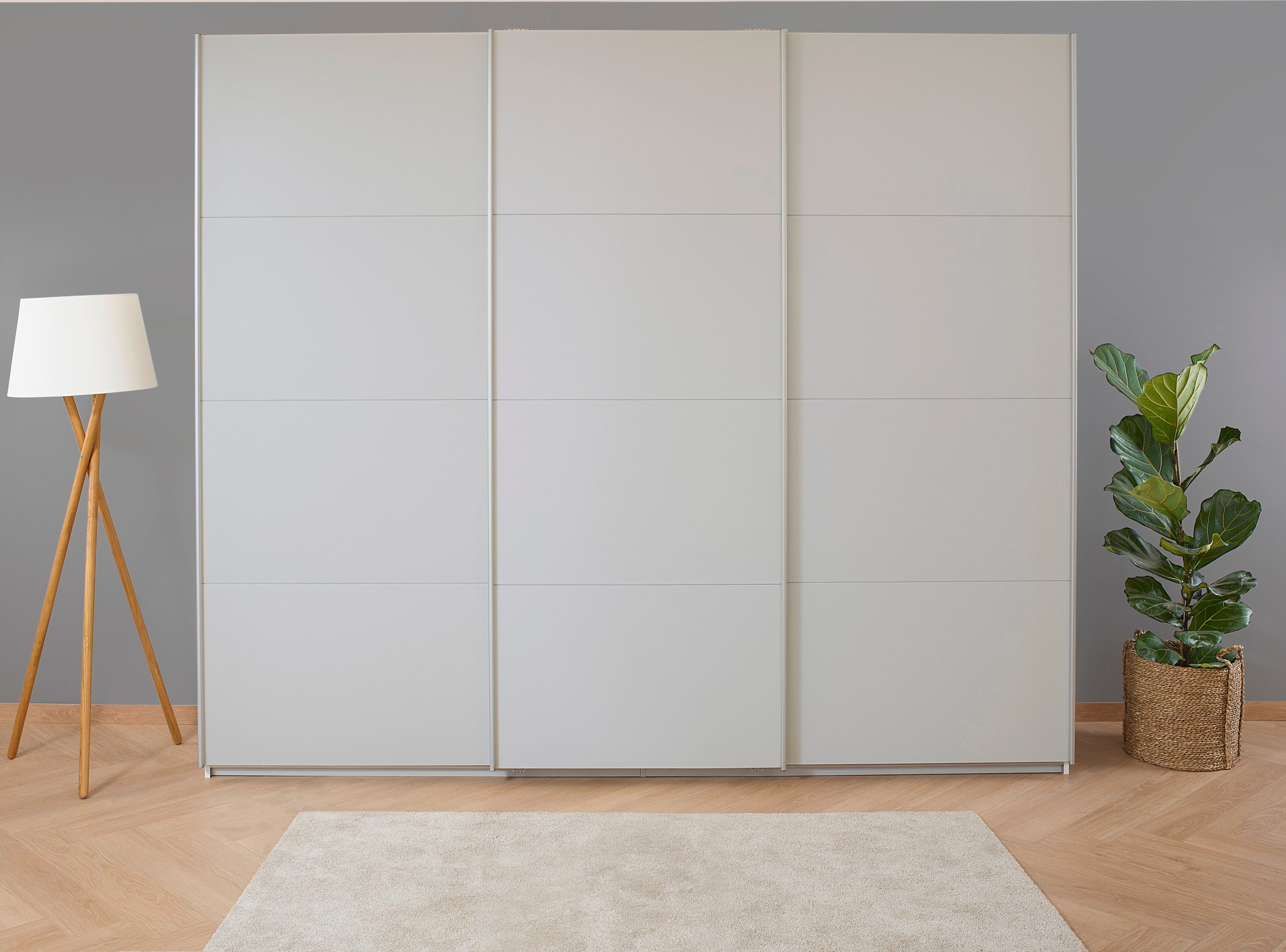rauch Zweefdeurkast Kledingkast kast garderobe KOLUNA met decor-front inclusief 2 binnenladen en extra legplanken made in germany