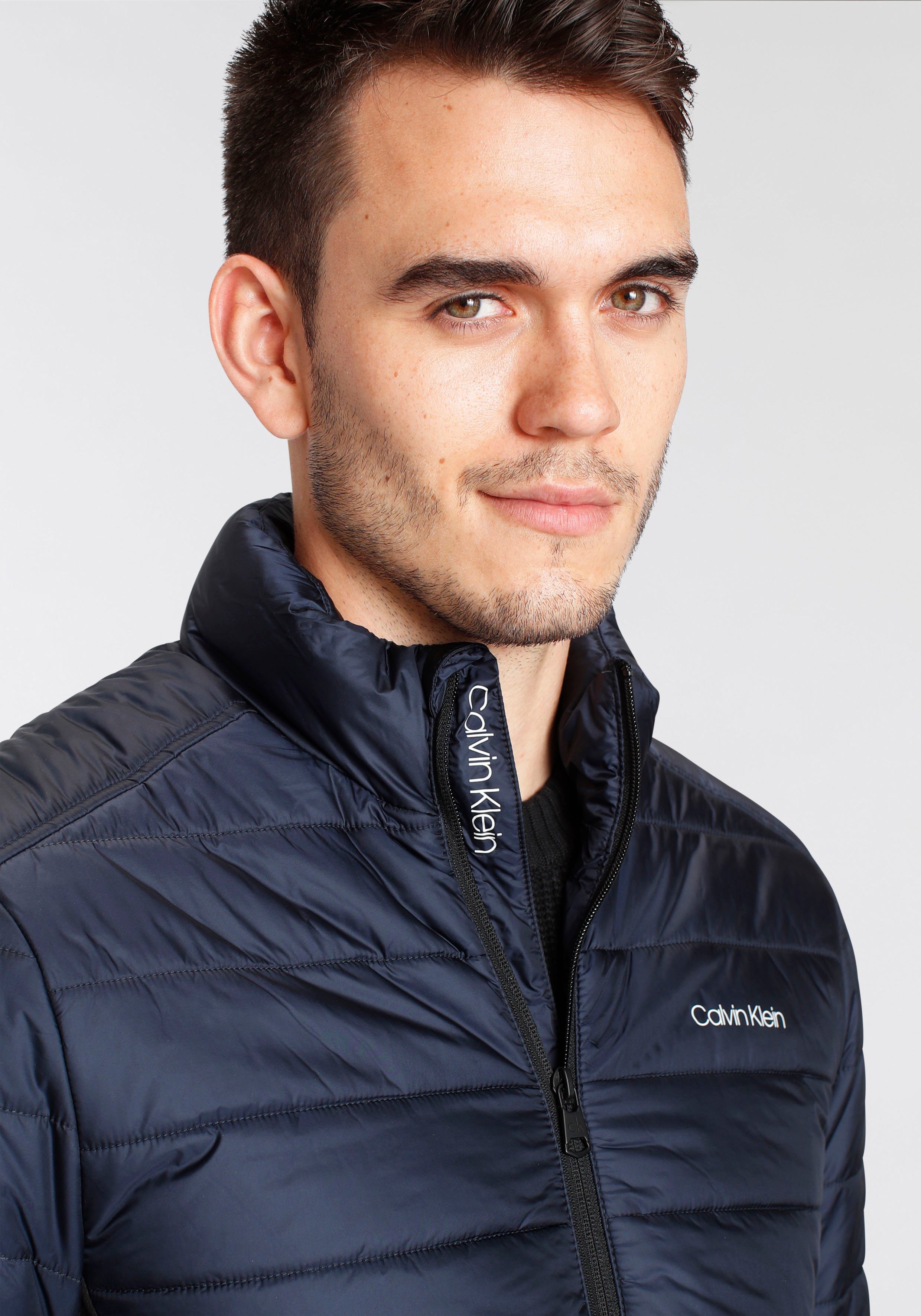 Calvin Klein Gewatteerde jas Side Logo zonder dons