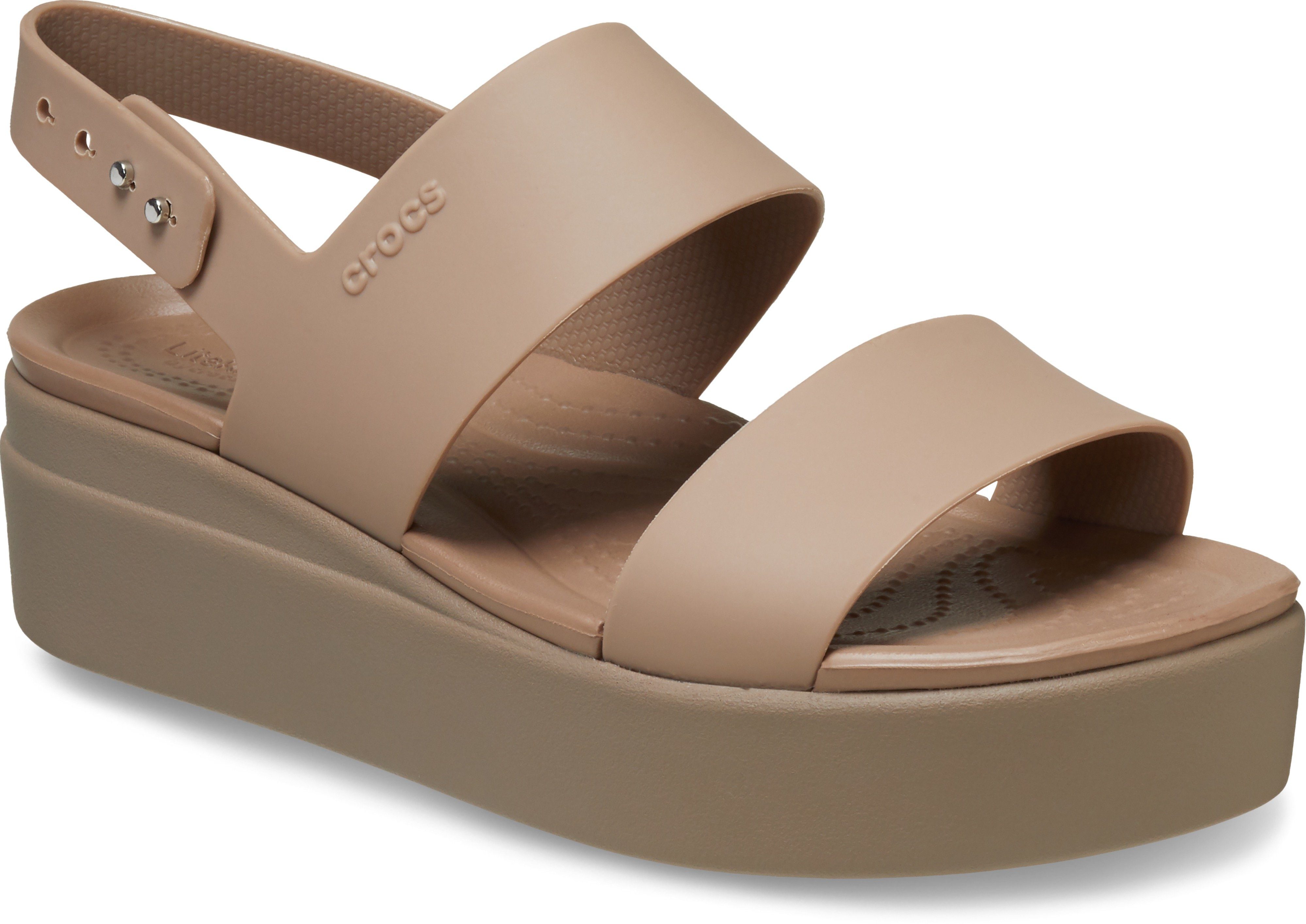 Crocs Sleehaksandaaltjes Brooklyn Low Wedge zomerschoen, sandaal, sleehak, met modieuze...