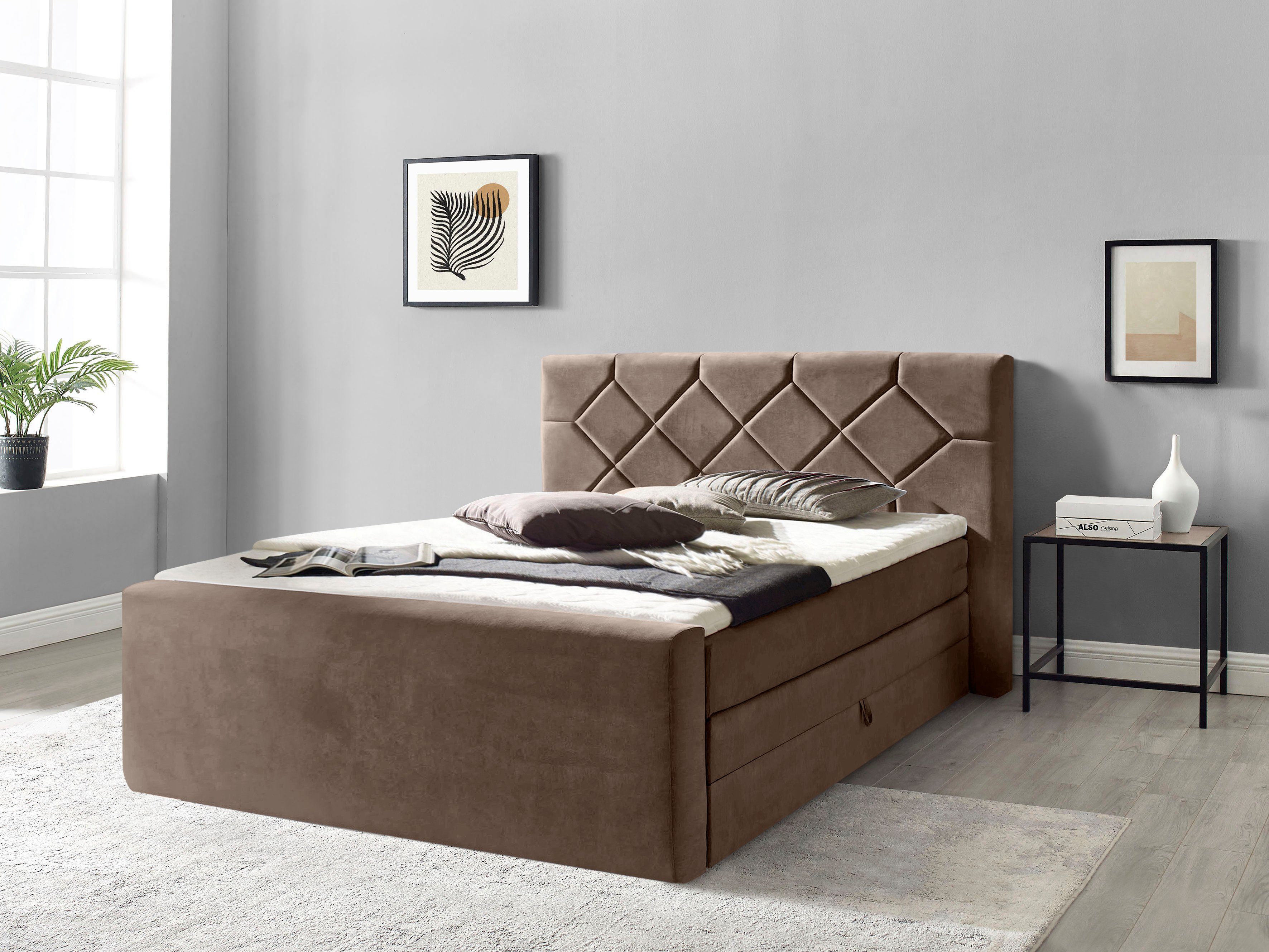 Places of Style Boxspring Atlanta inclusief topmatras en bedkist