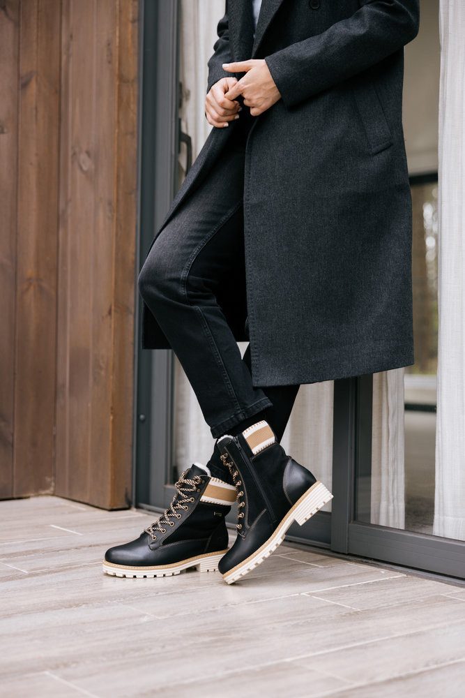 Remonte Winterlaarzen Elisabeth Hurley-Collection , veterschoenen, veterschoenen met waterafstotende tex-membraan