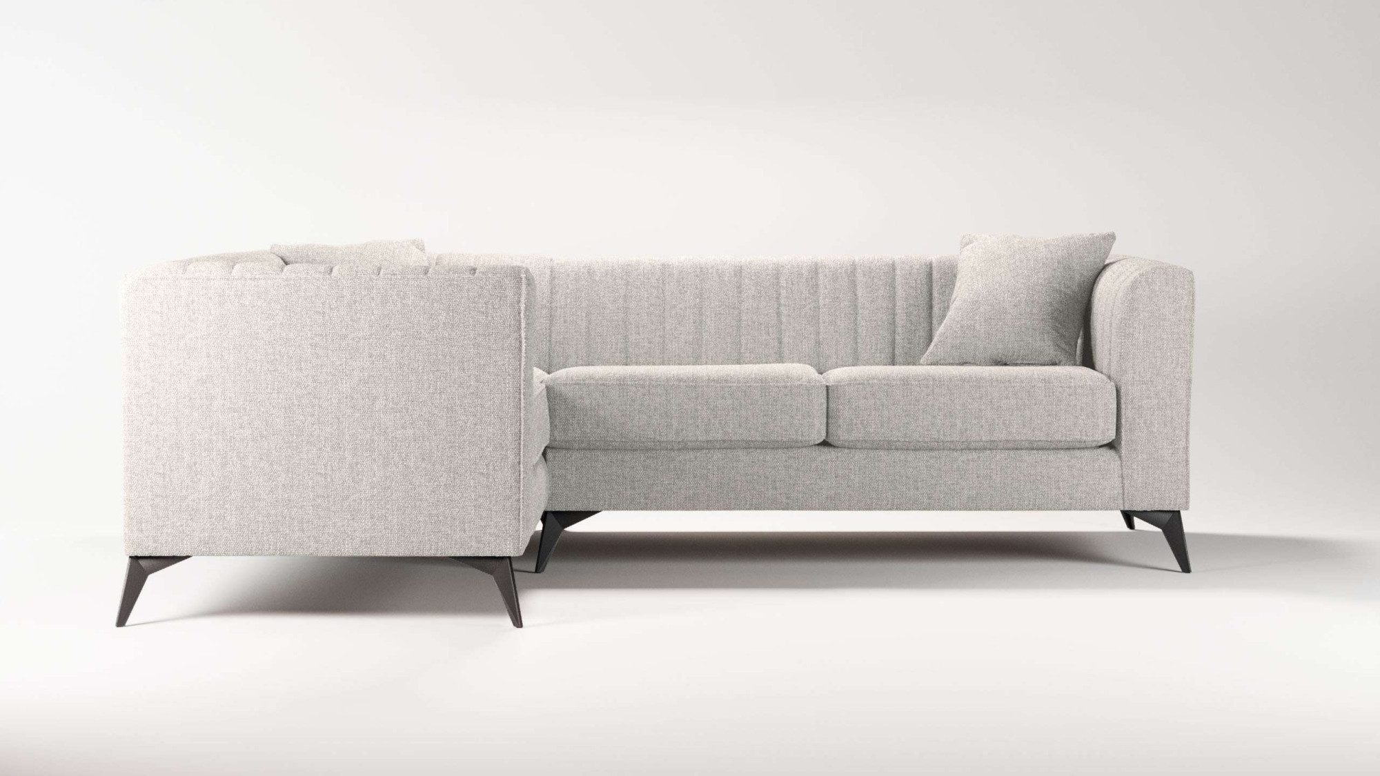 Places of Style Hoekbank MATTHEW L-vorm ideaal voor kleine ruimtes, afmetingen B/D/H: 240/167/74 cm