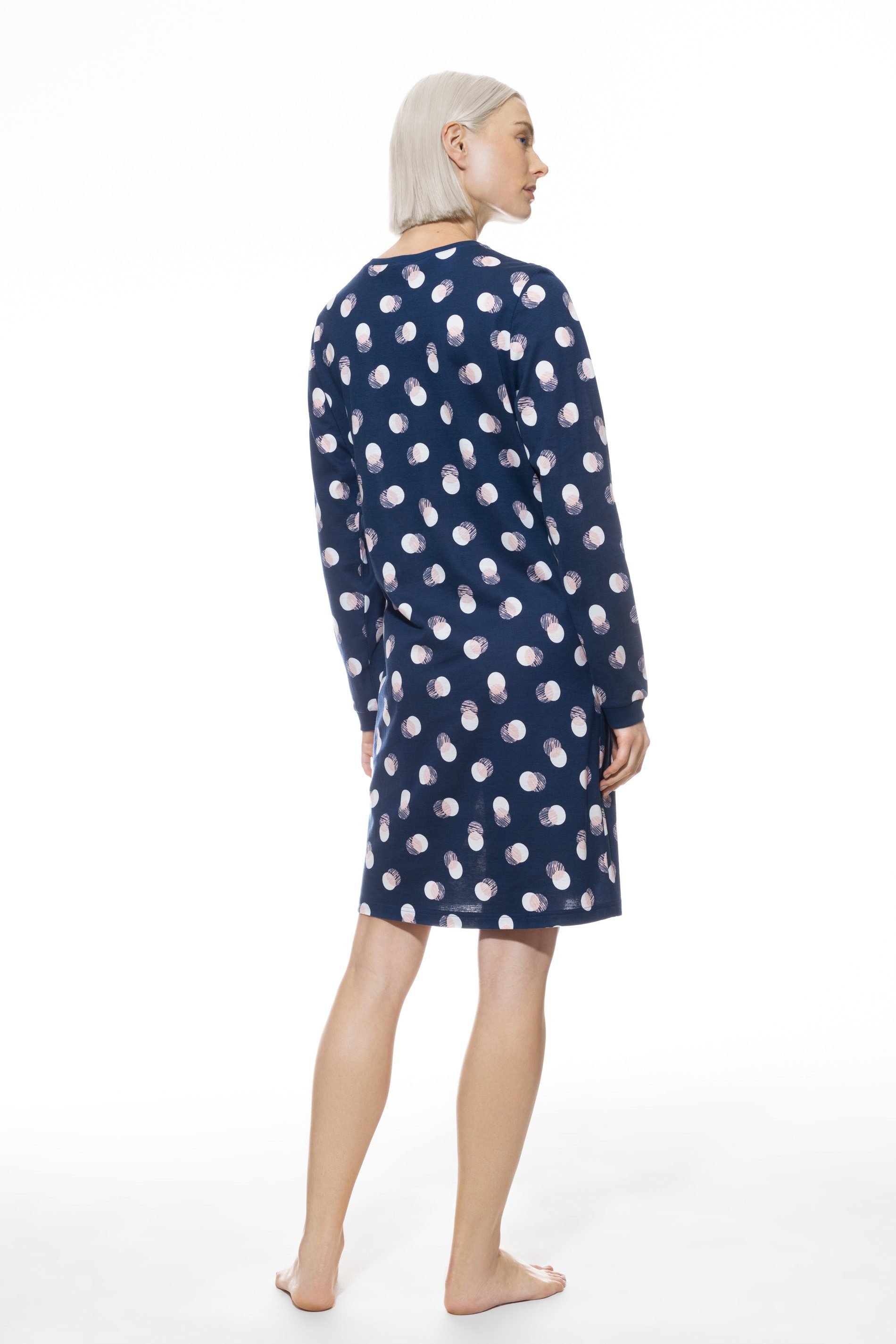 Mey Nachthemd SCRIBBLED DOTS met all-over stippenprint