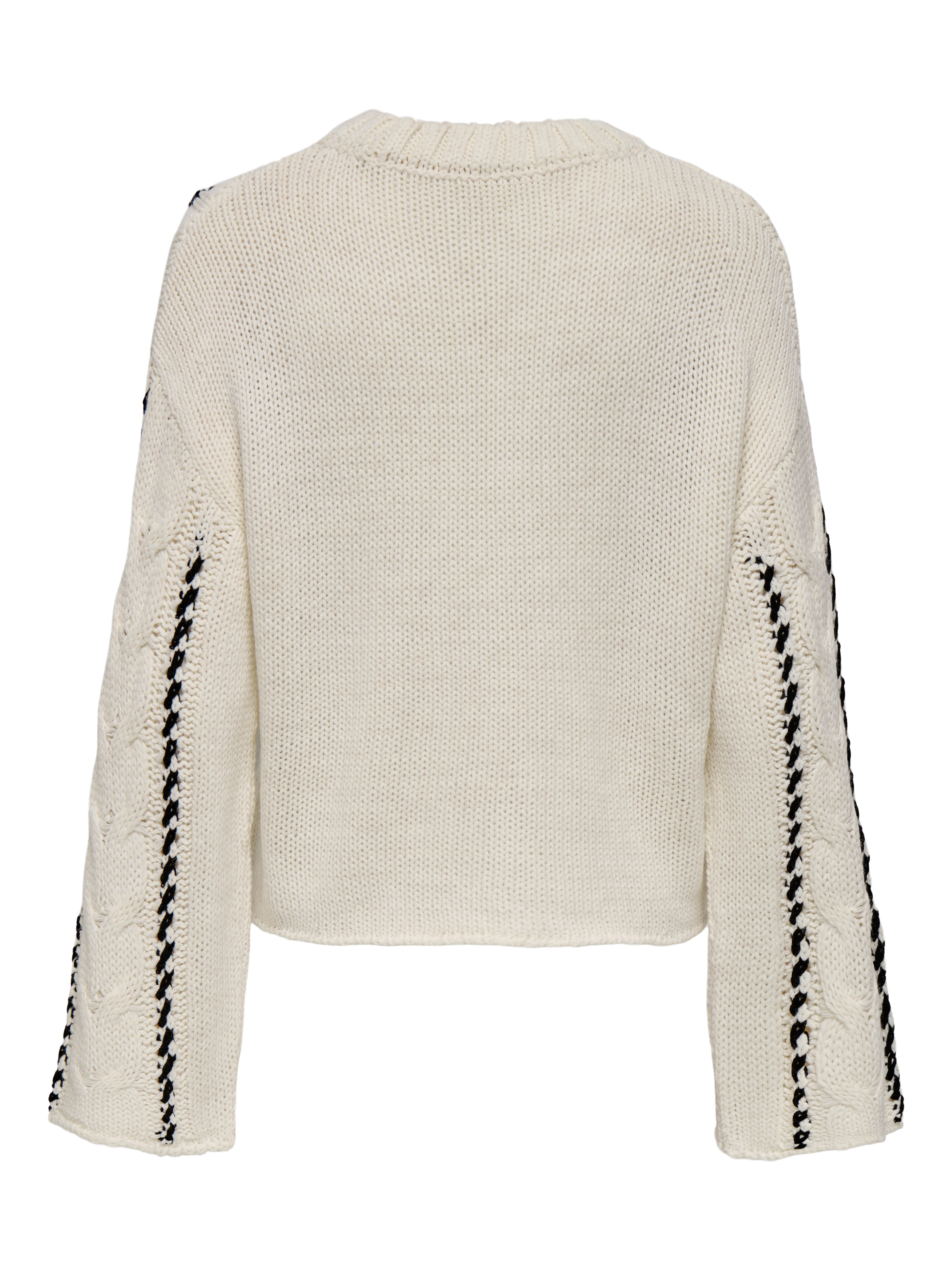 ONLY CARMAKOMA Trui met ronde hals CARTESSA CABEL STITCH LS O-NECK KNT