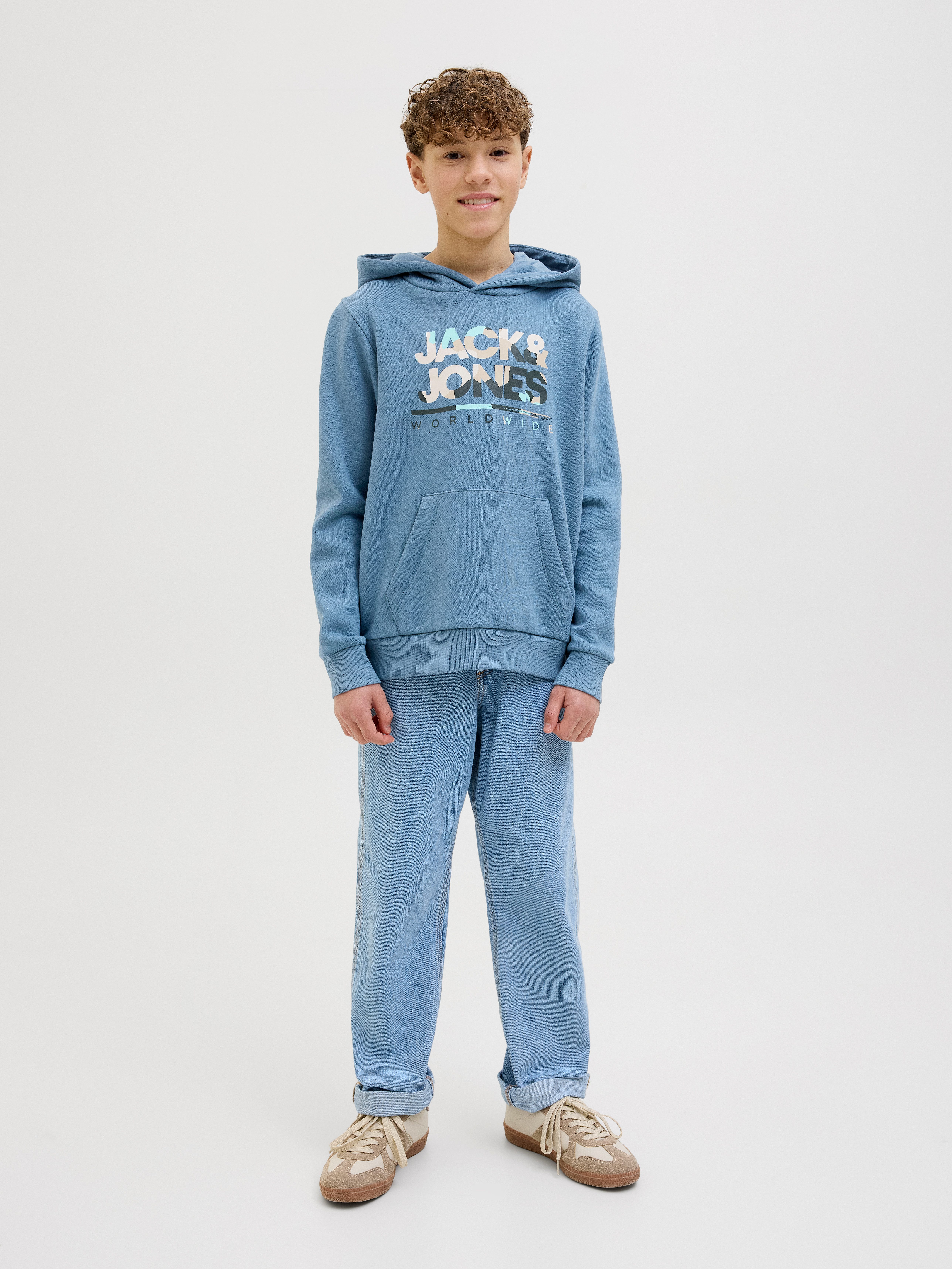 Jack & Jones Junior Hoodie JJLUKE SWEAT HOOD JNR