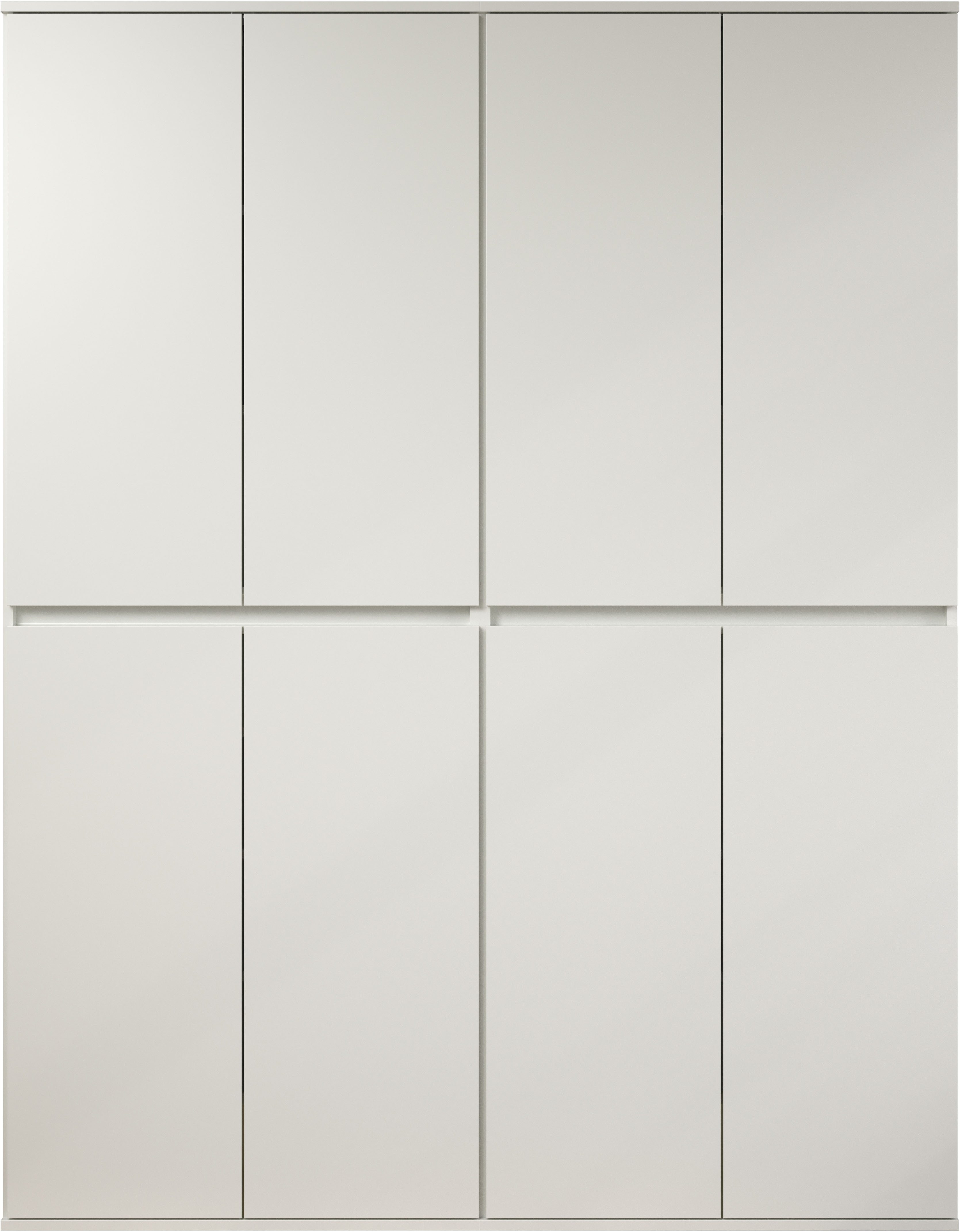 INOSIGN Halmeubelset NOVARA Garderobekasten met in totaal 16 vakken - (B/D/H) 148/34/191 cm (complete set, 2-delig)
