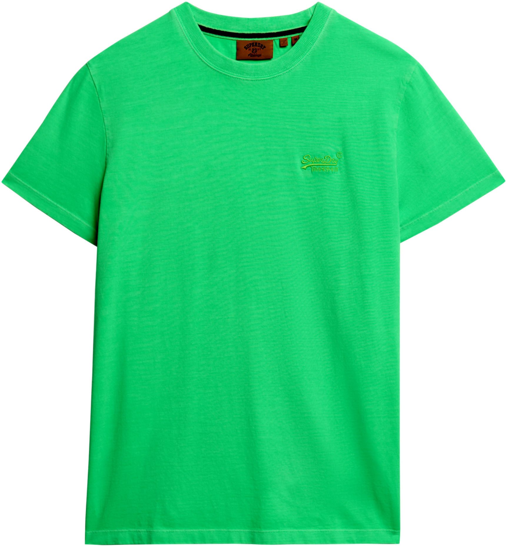 Superdry Shirt met ronde hals ESSENTIAL LOGO EMB NEON TEE