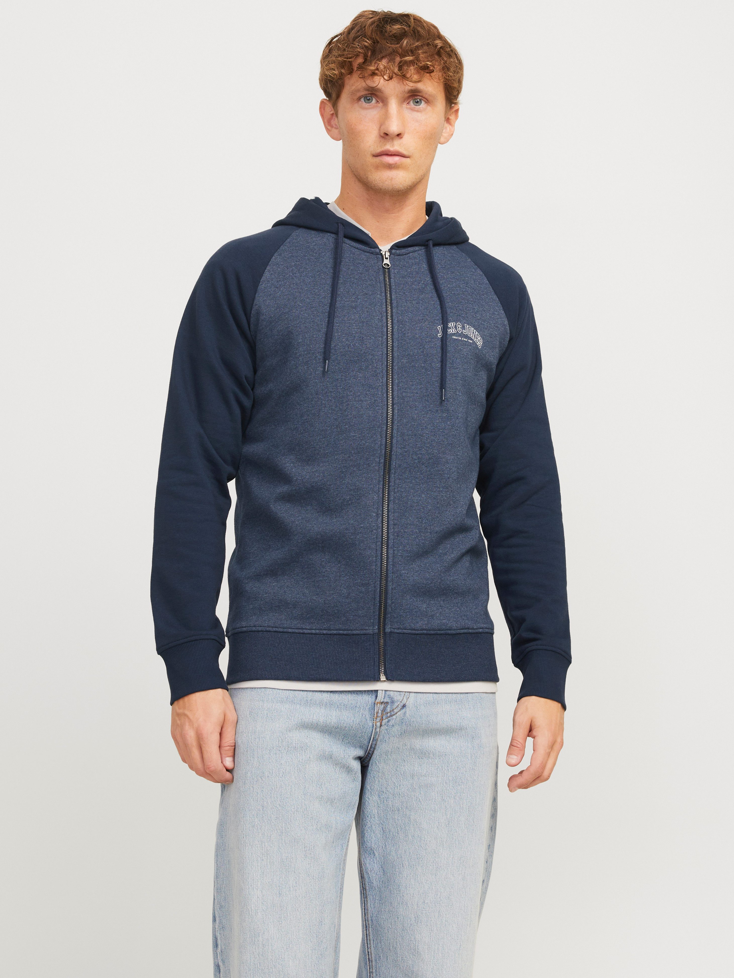 Jack & Jones Capuchonsweatvest JJRICKY SWEAT ZIP HOOD