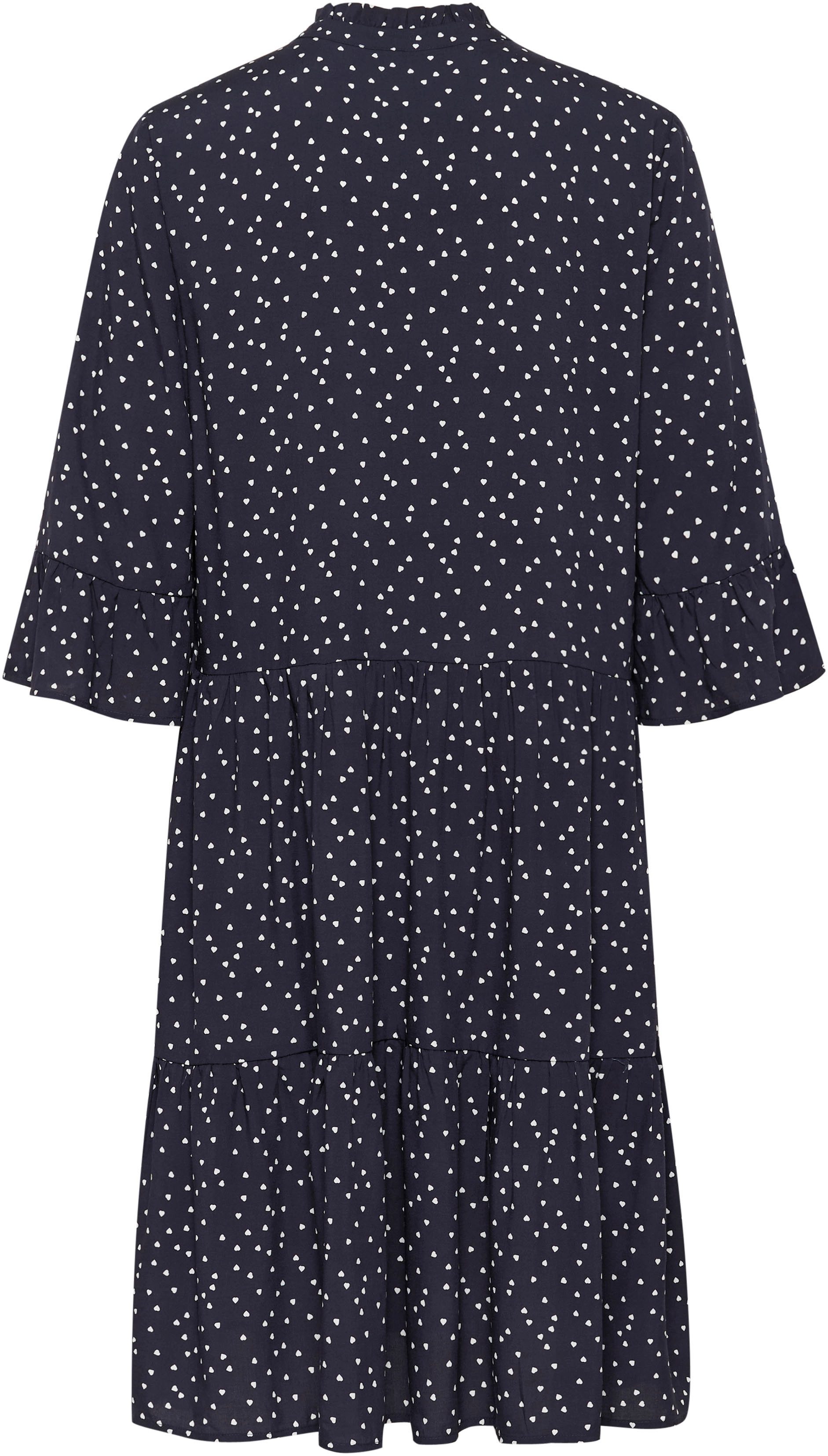 Saint Tropez Blousejurk EdaSZ dress met volants en 3/4 mouwen