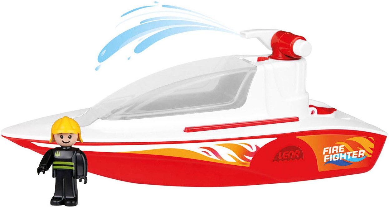 Lena® Speelgoed-boot Boazz brandweerboot inclusief speelstuk, made in europe