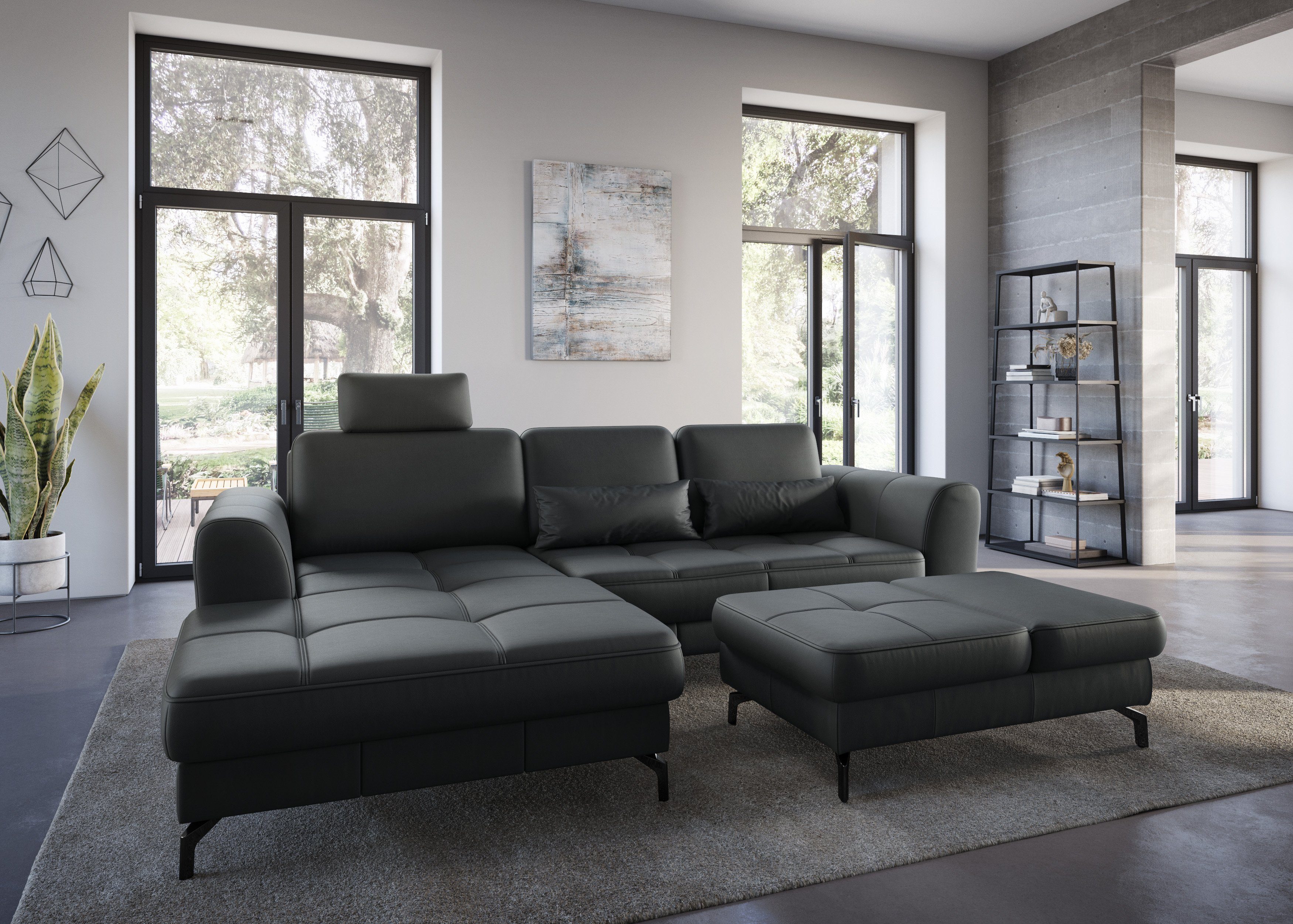 sit&more Hocker Bendigo met inklapfunctie, bodemvrijheid 12 cm, naar keuze in 2 pootkleuren