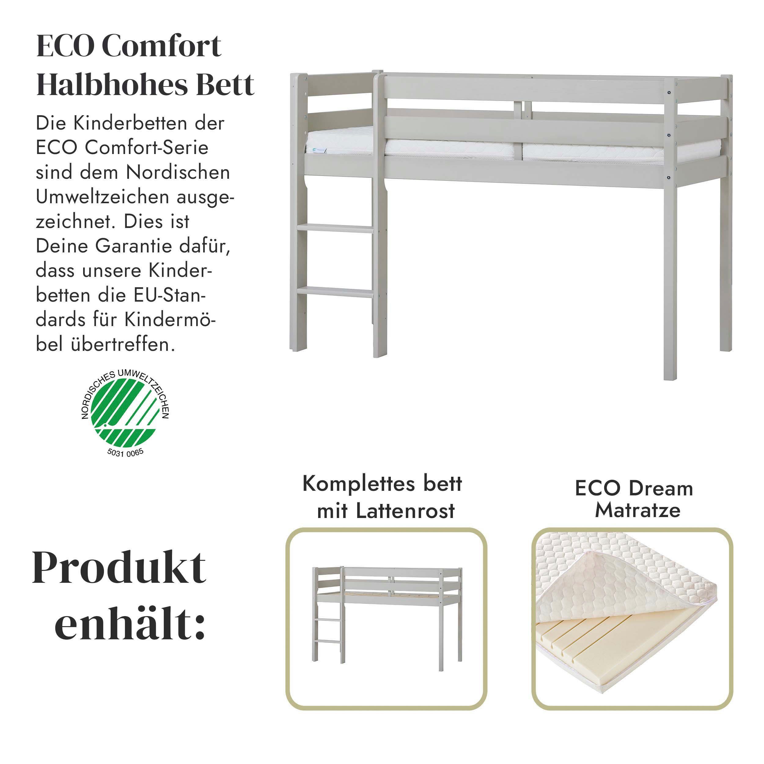 Hoppekids Speelbed ECO COMFORT, hoogslaper, deelbaar in 2 eenpersoonsbedden