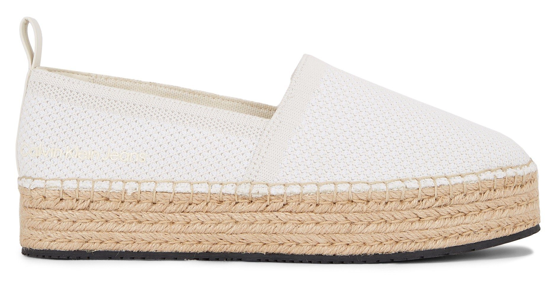 Calvin Klein Espadrilles PLATFORM ESPADRILLE UC Zomerschoen, slipper, strand schoen met jute plateausole