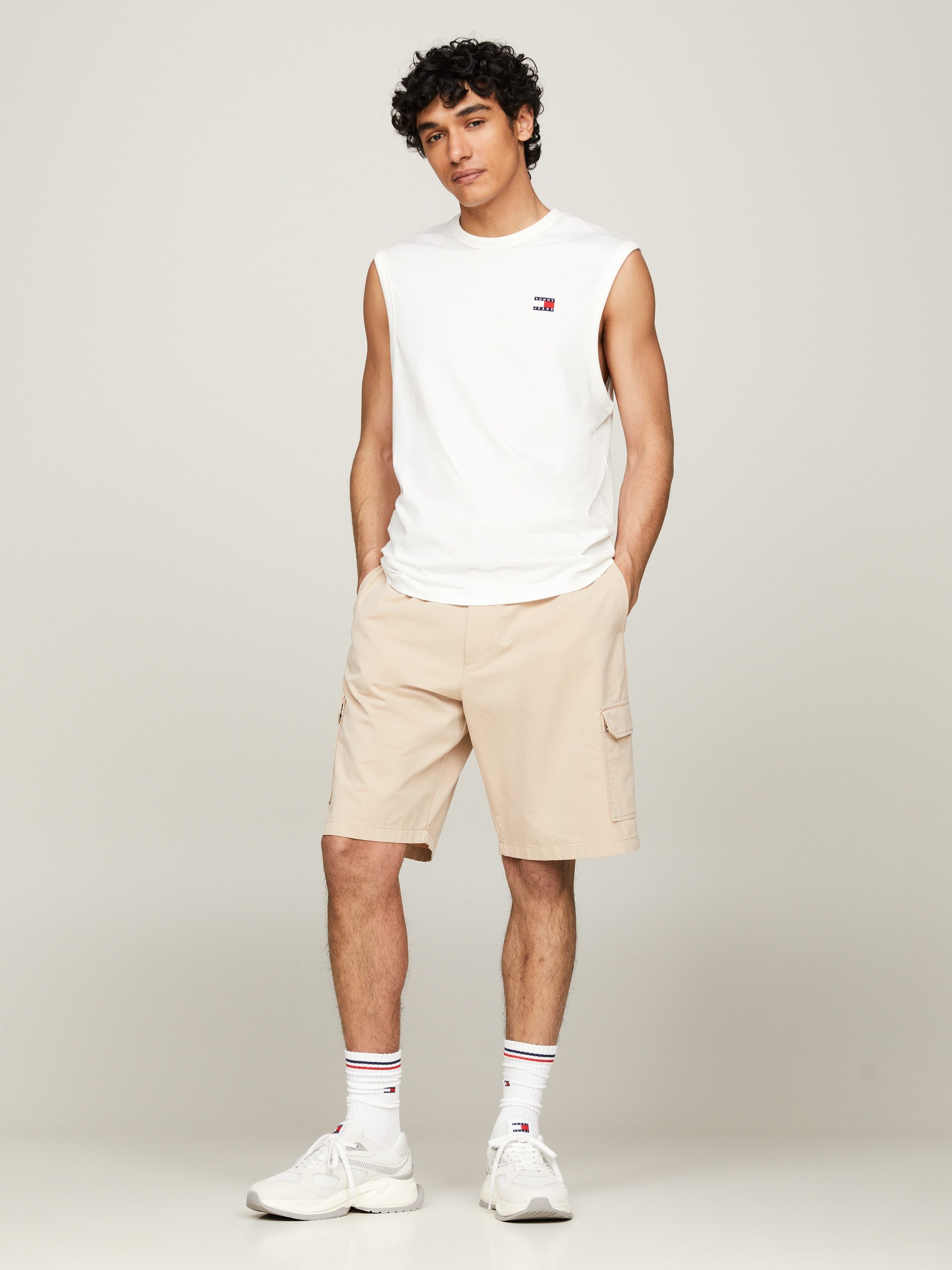 TOMMY JEANS Shirt met ronde hals TJM REG BADGE TANK TOP EXT