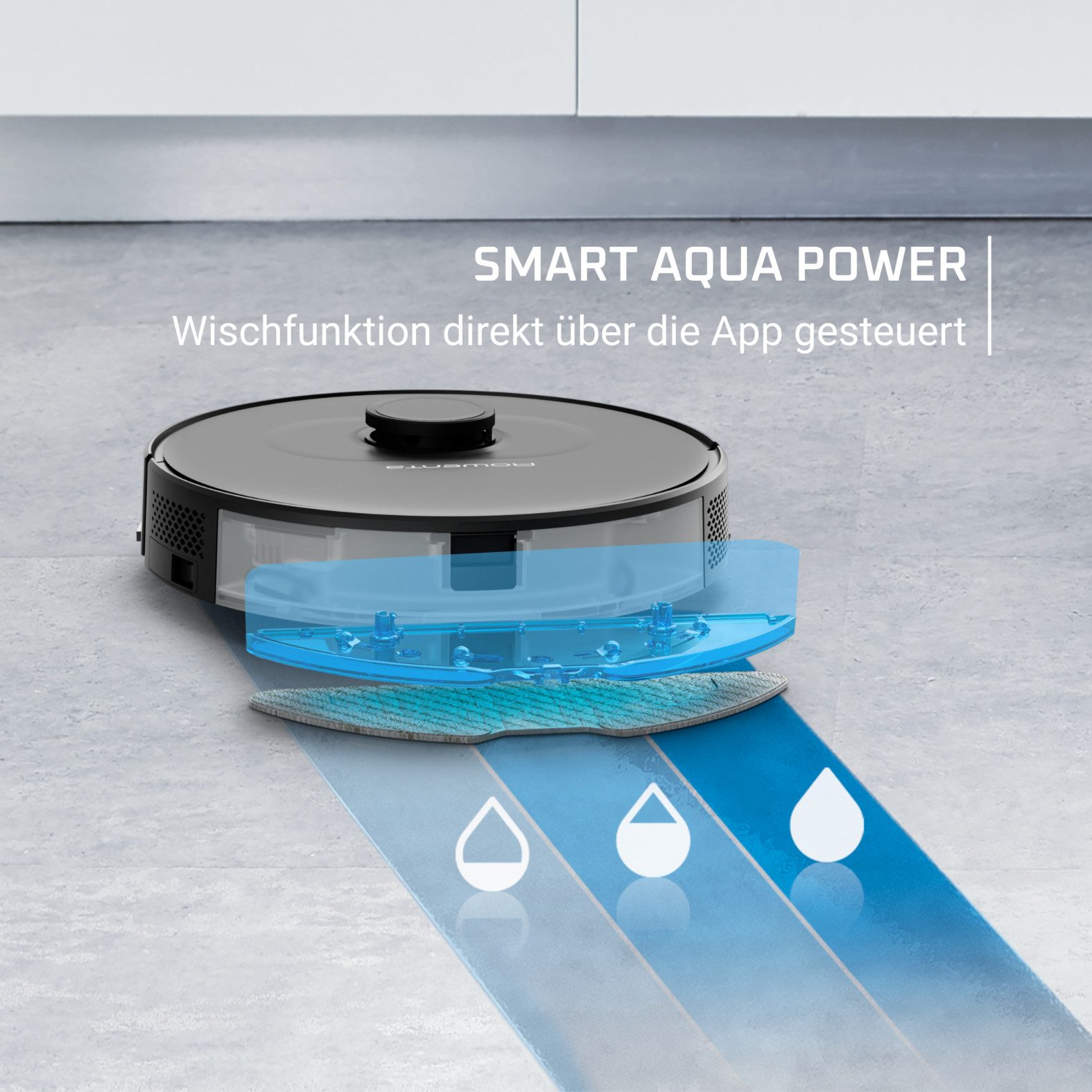 Rowenta Nat-droog-robotstofzuiger X-Plorer 75S neo RR85E3 - 4in1 met dweilfunctie 2700 pa zuigkracht, nauwkeurige lasernavigatie, spraakassistent, rr85e3