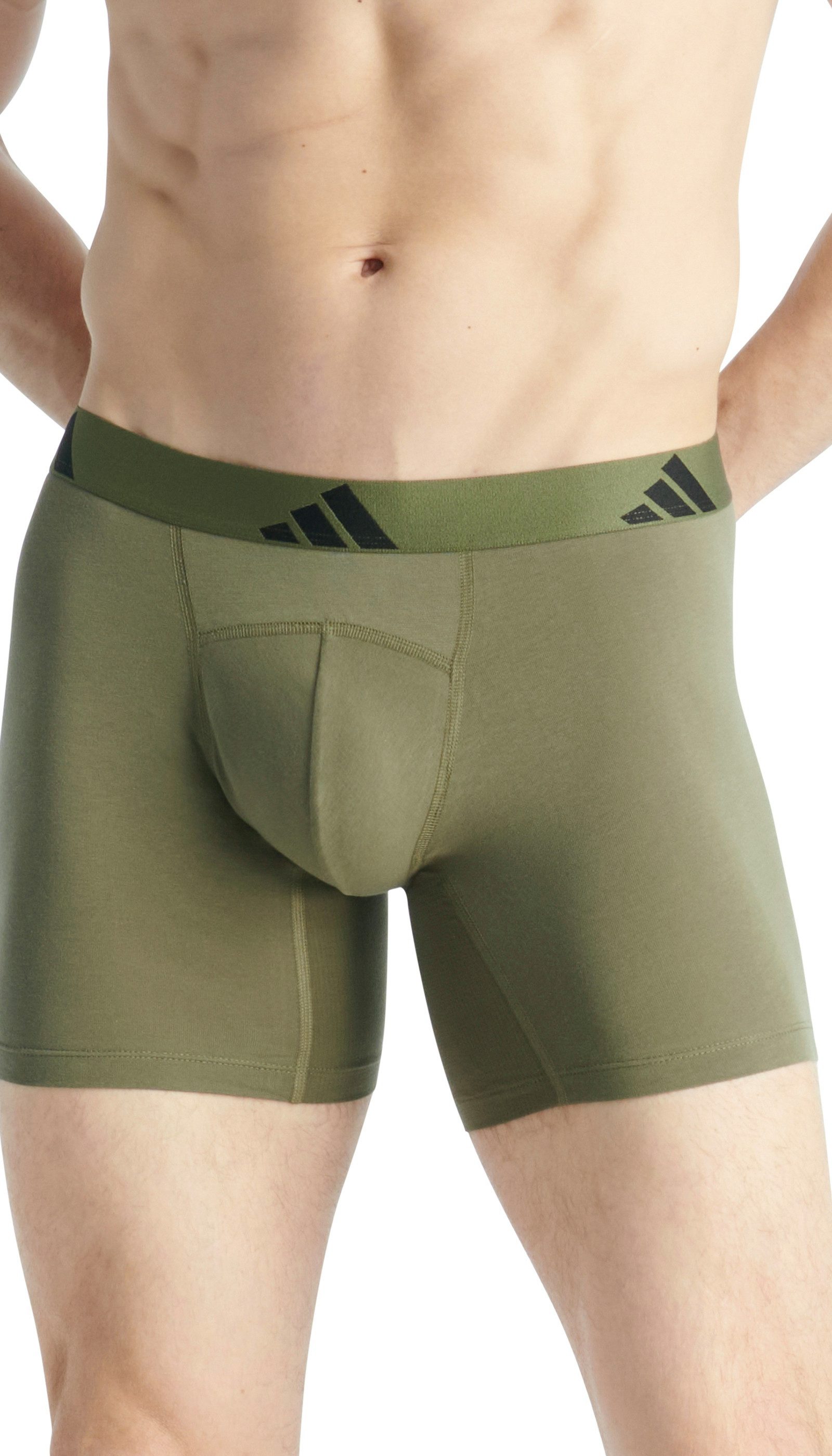 adidas Sportswear Boxershort Active Flex Cotton Geperforeerde mesh rugpartij en kruis (Set van 2)