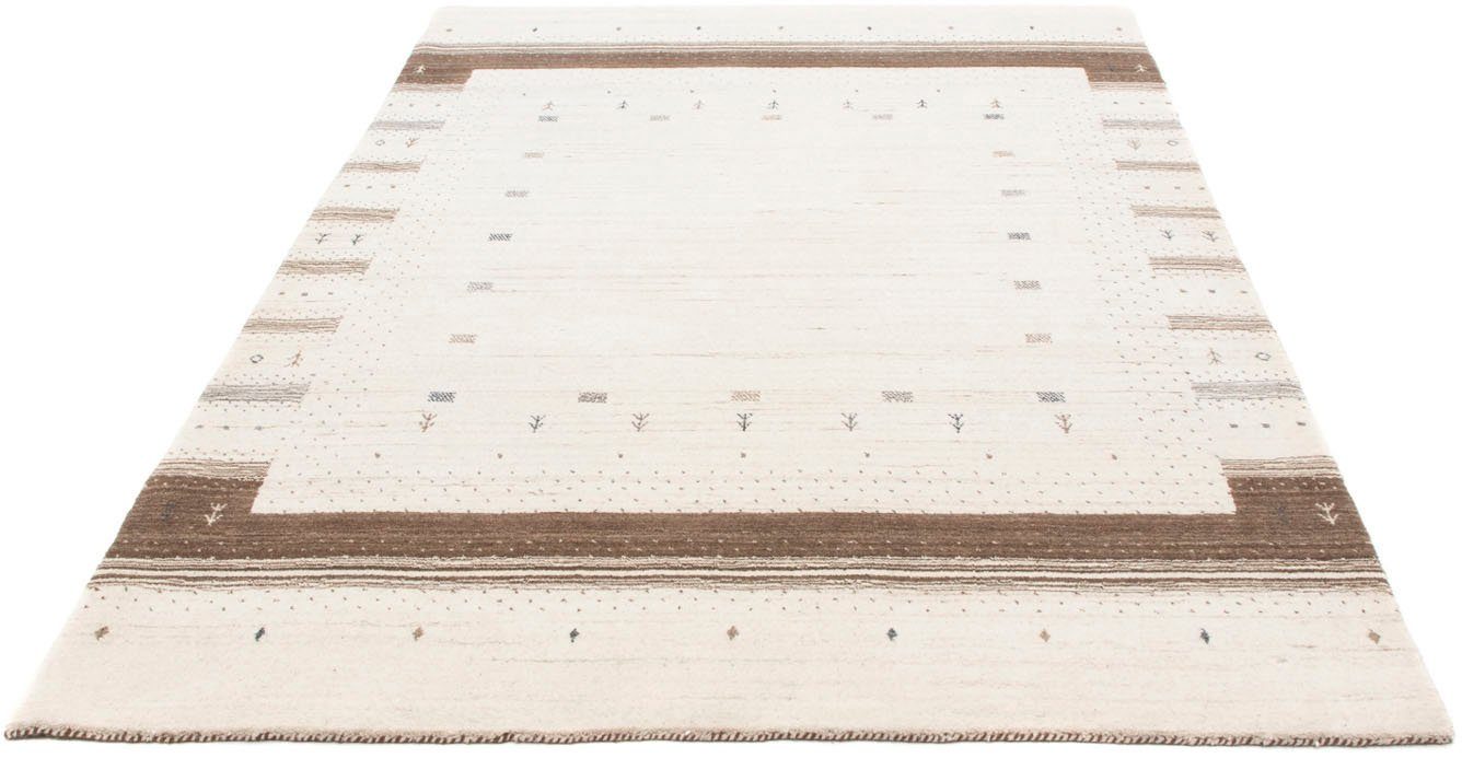 morgenland Wollen kleed Loribaft randdessin beige 200 x 142 cm Zeer zachtpolig