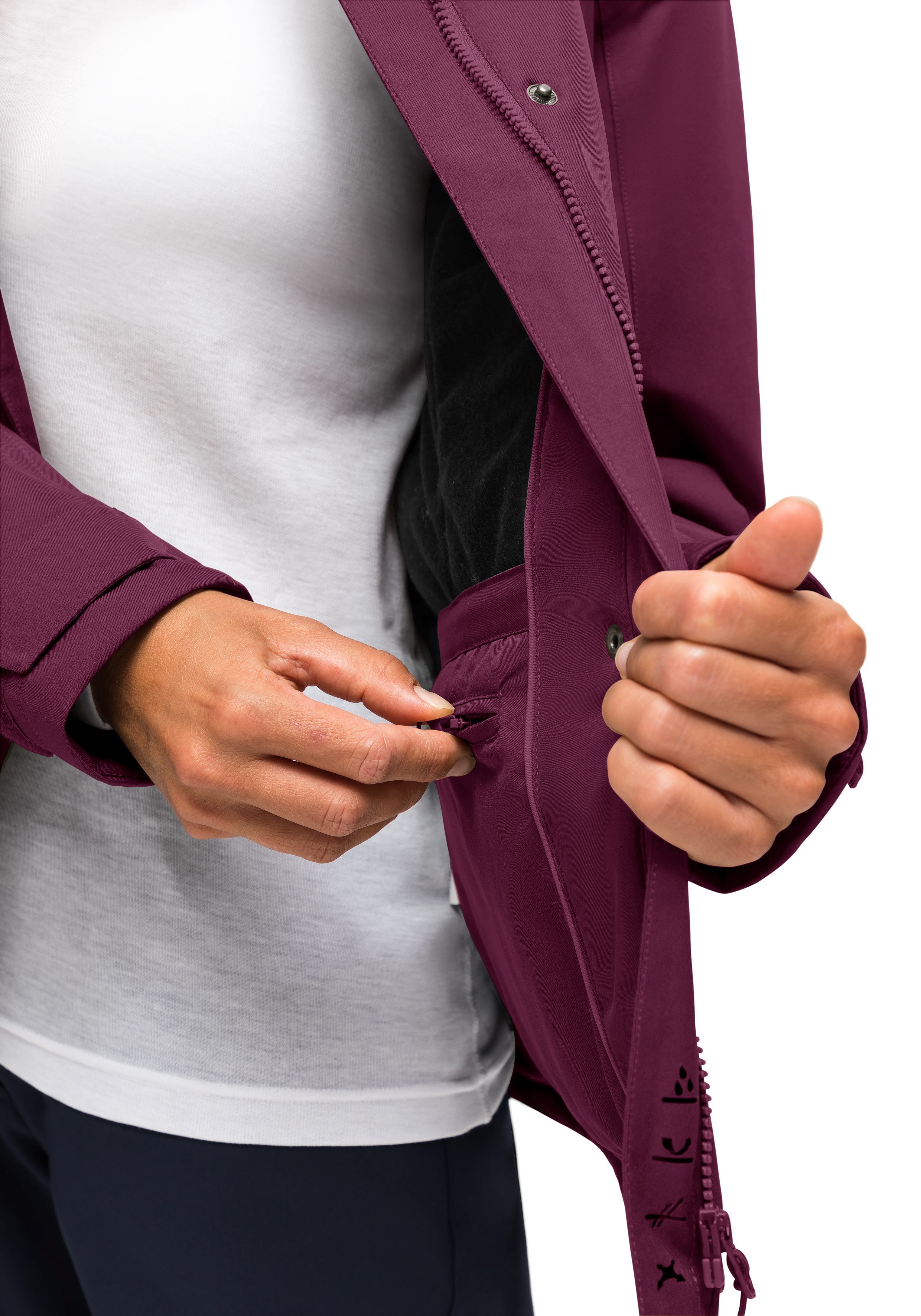 Maier Sports Functioneel jack Lisbon Damesjack warm gewatteerd winterjack wind waterdicht regular fit