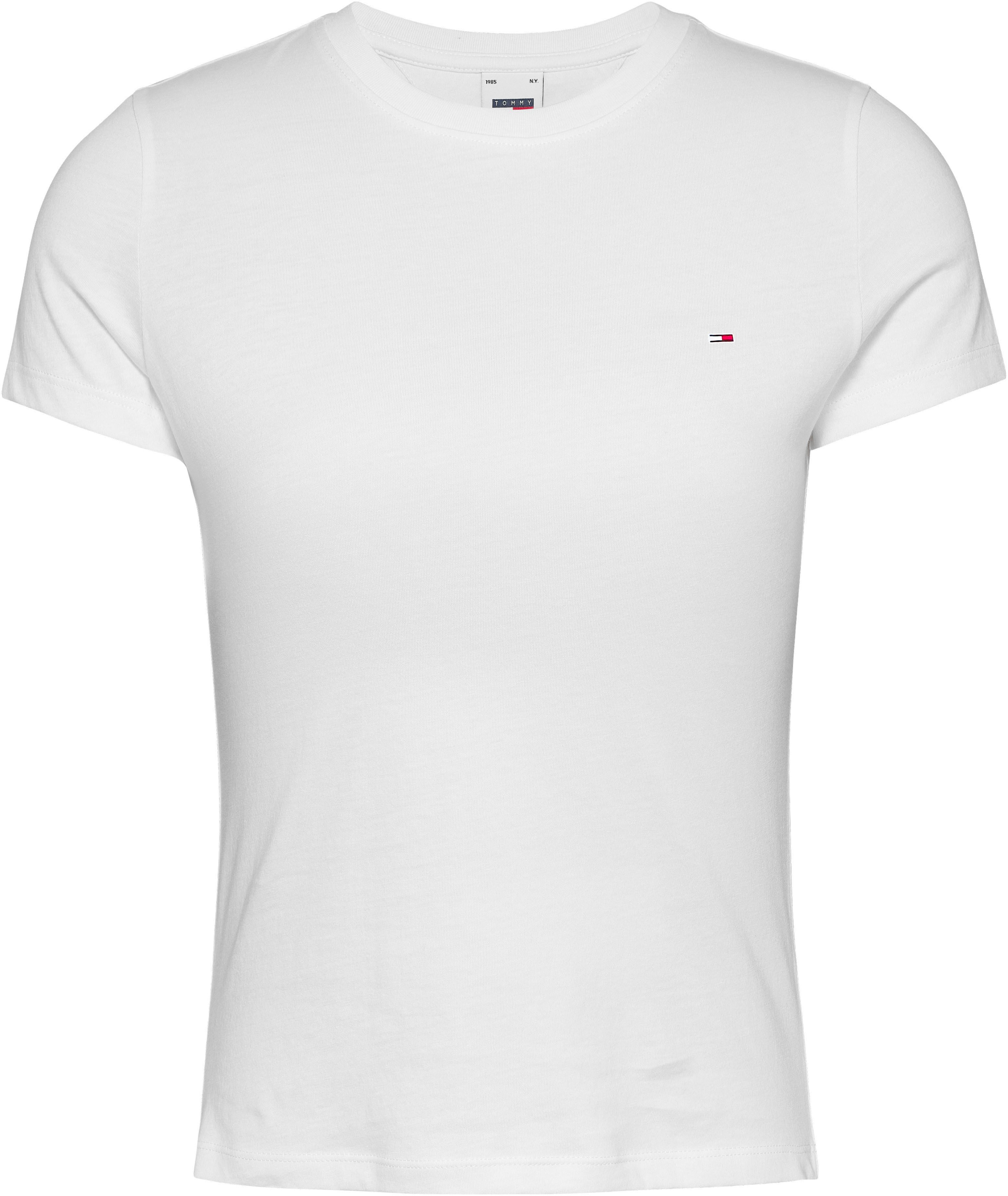 TOMMY JEANS T-shirt Tjw 2Pack Slim Linear Tee met logo-opdruk in effen kleur (Set van 2)