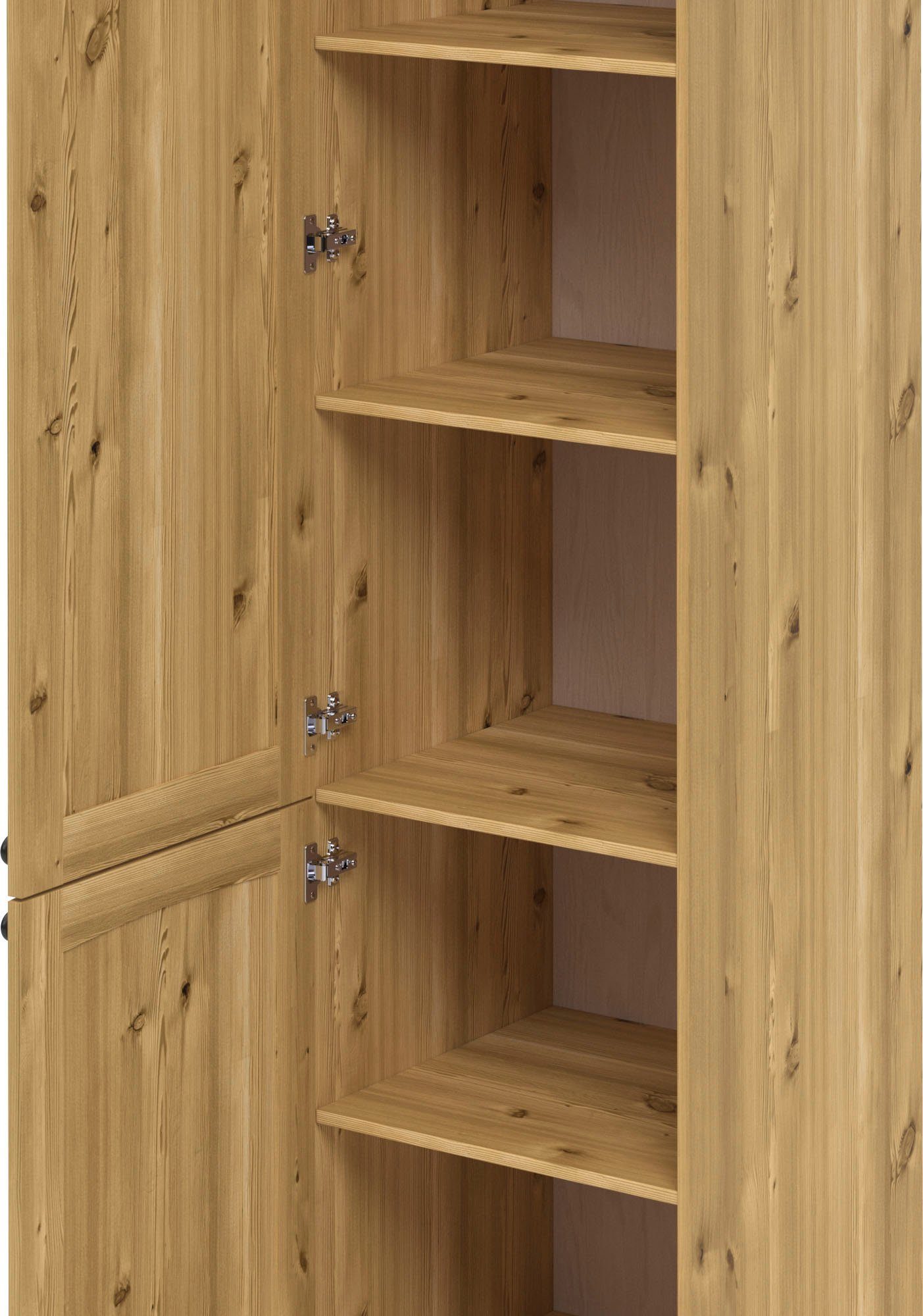 Kochstation Hoge kast KS-Osby Massief grenen, breedte 50 cm, 2 deuren, 4 legplanken (1 stuk)