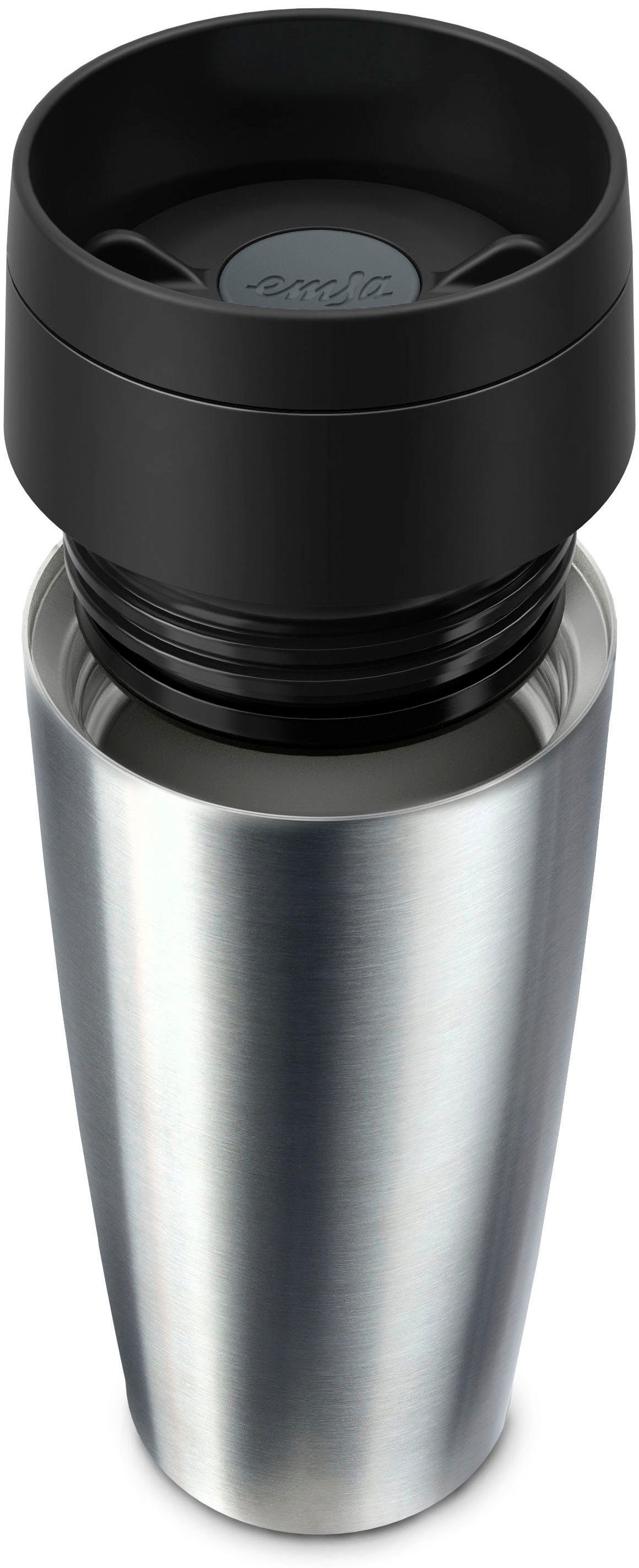 Emsa Thermosbeker Travel Mug Classic, met 360° drinkopening 4u heet, 8u koud - 360 ml / 6u heet, 12u koud - 500 ml, 100% dicht