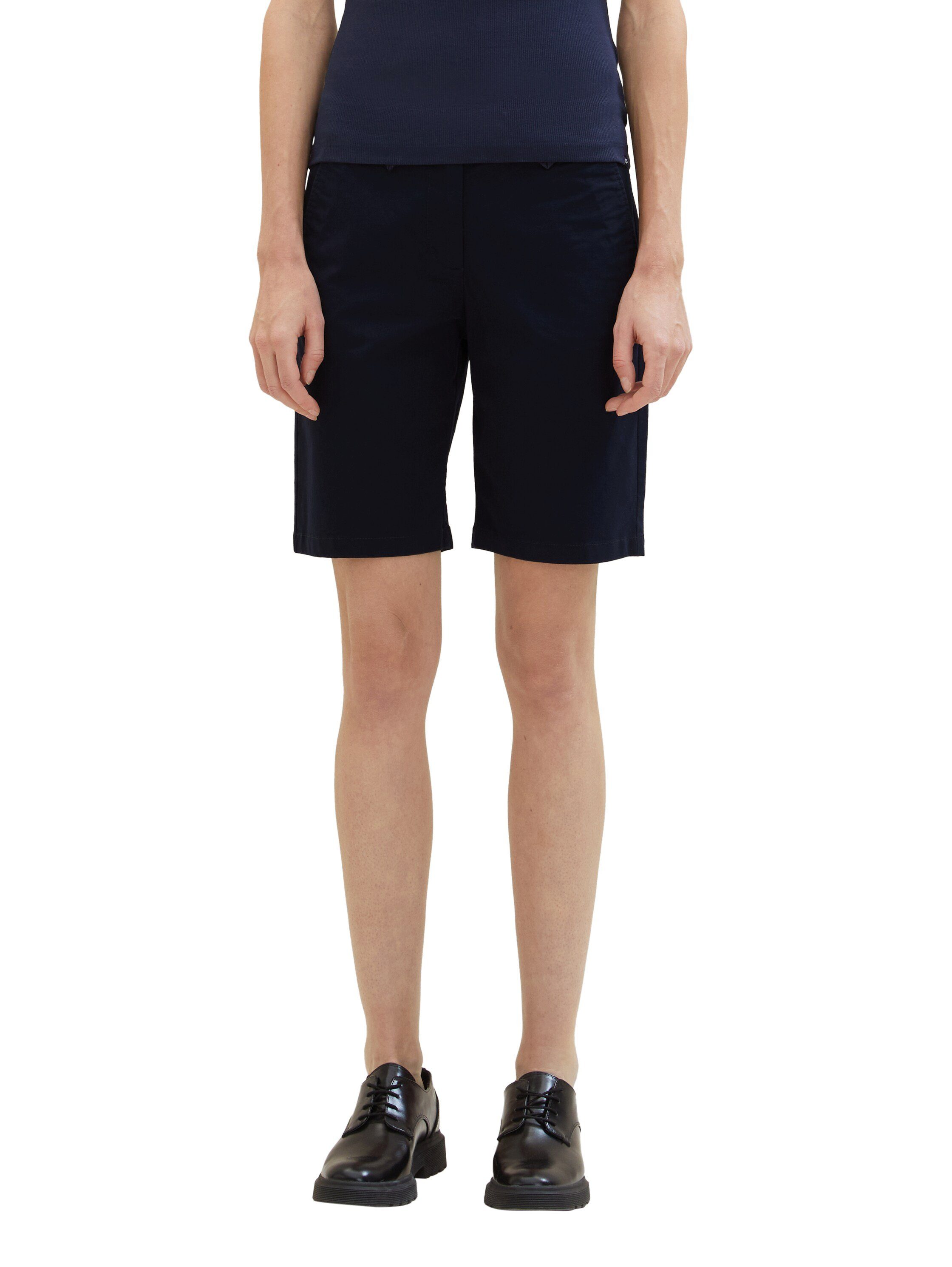 Tom Tailor Bermuda met four-pocketsstijl dames shorts & bermuda's maat 34 blauw