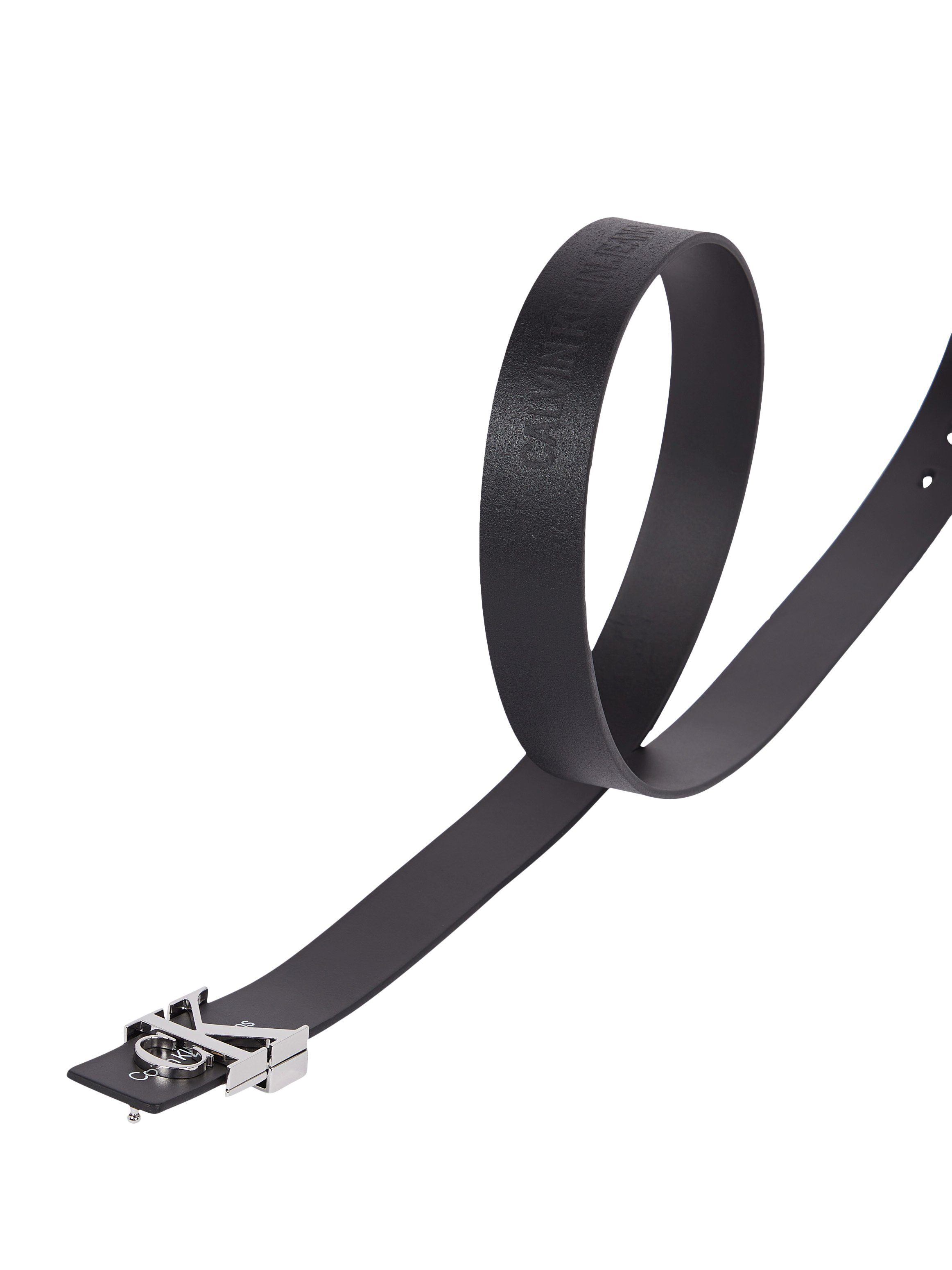 Calvin Klein Leren riem MONOGRAM HARDWARE 30MM