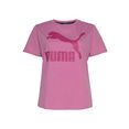 puma t-shirt classics logo tee + plus roze