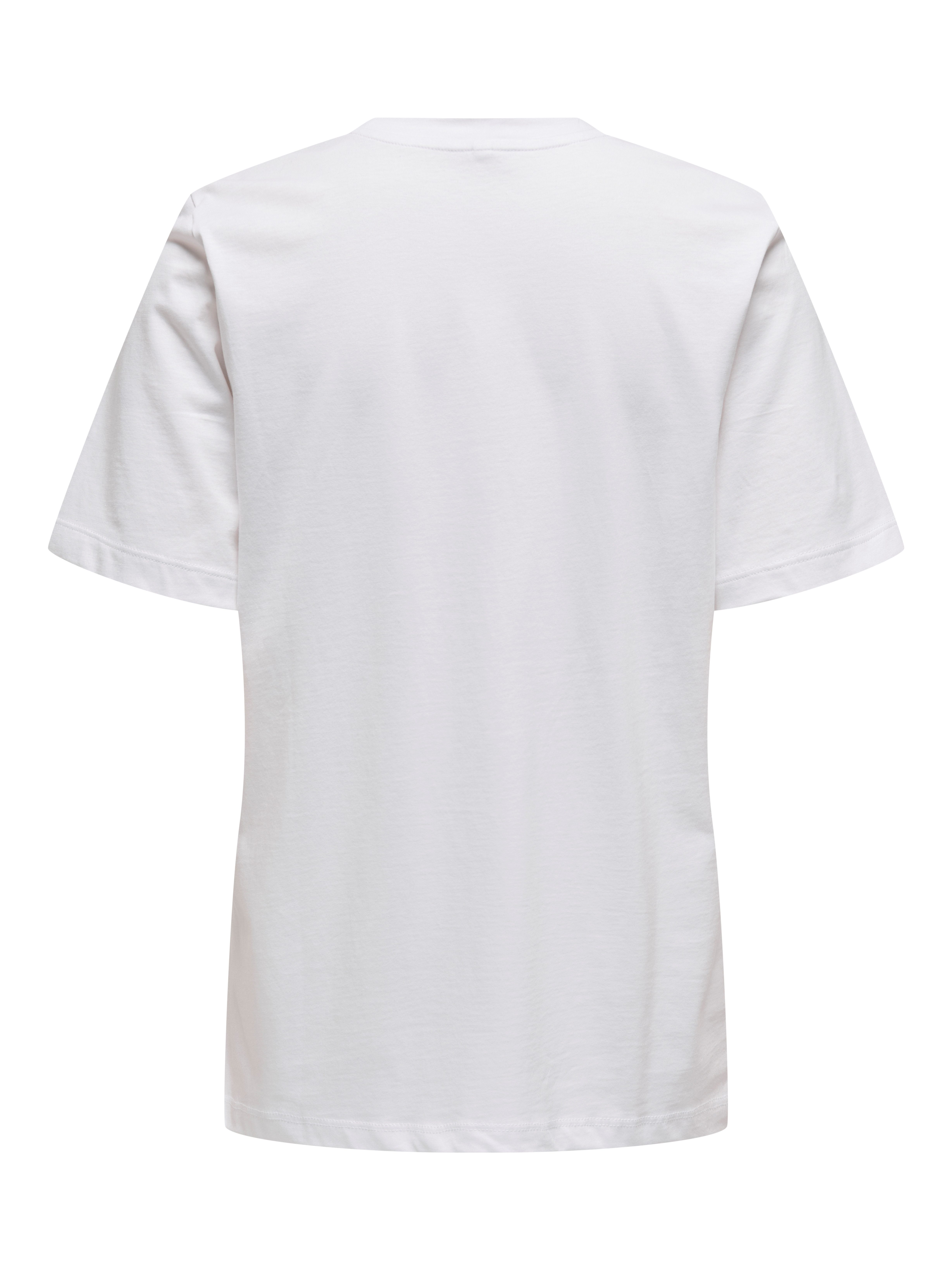 Only Shirt met korte mouwen ONLBURST LIFE S/S POPCORN TOP BOX JRS